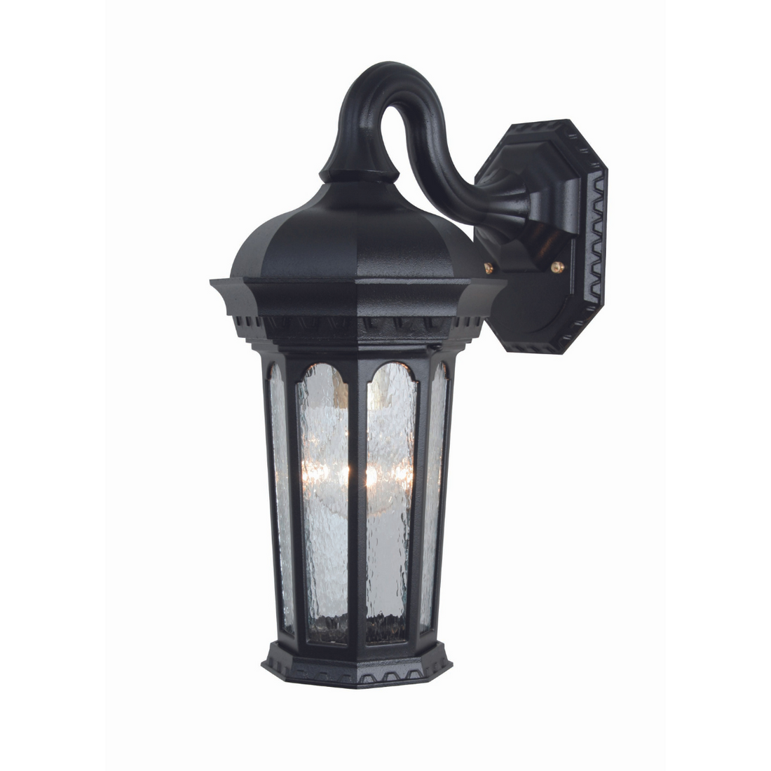 Milan - Luminaire mural extérieur montage vers le bas fond ouvert format petit - 10382