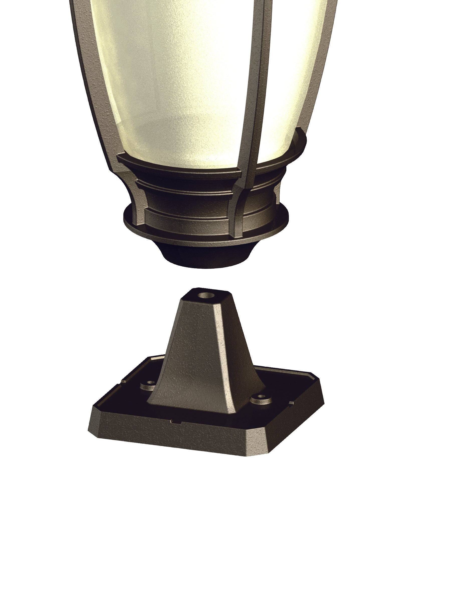 Base piédestal carré 4-1/2&