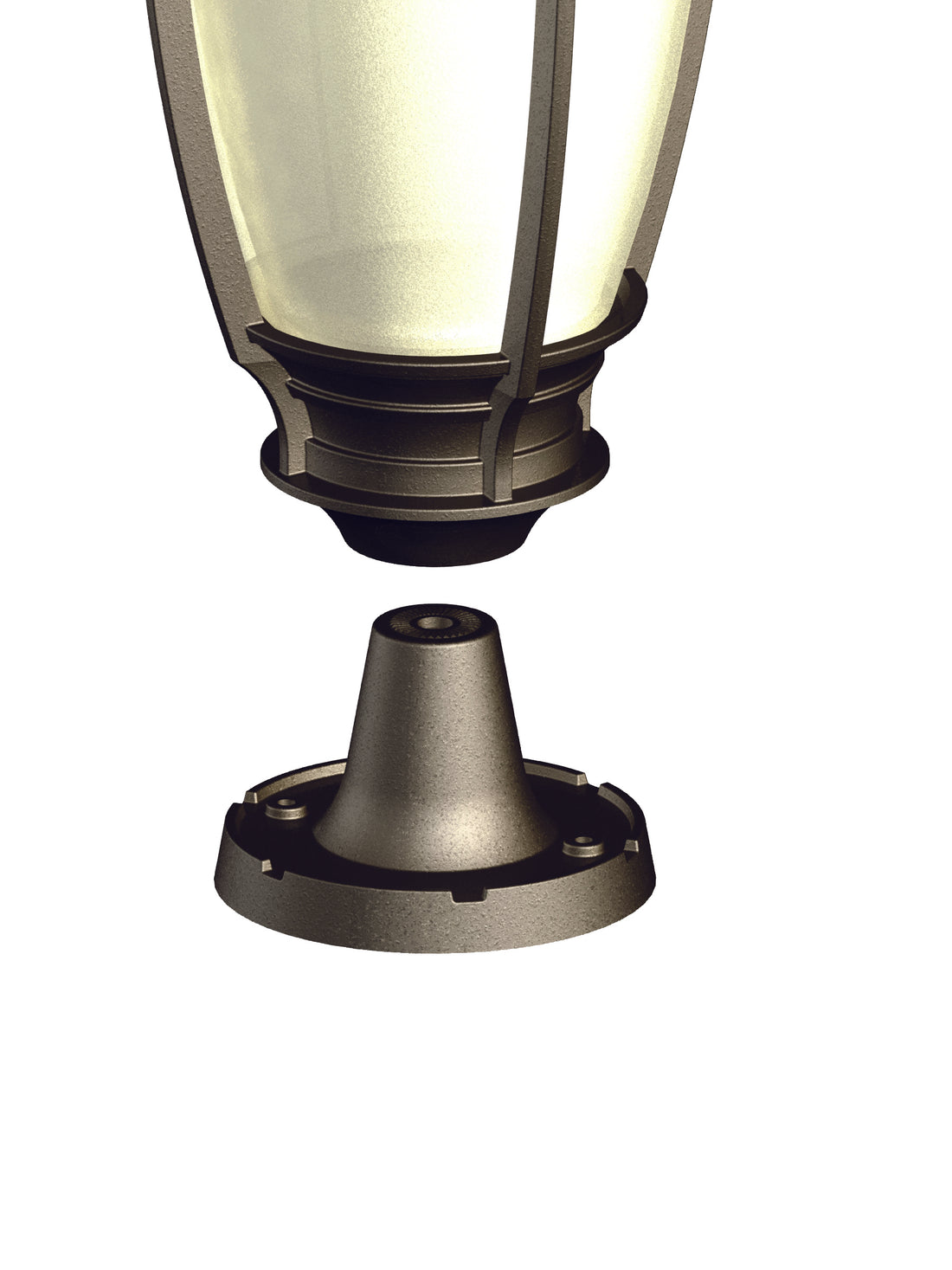 Base piédestal carré 4-7/8&