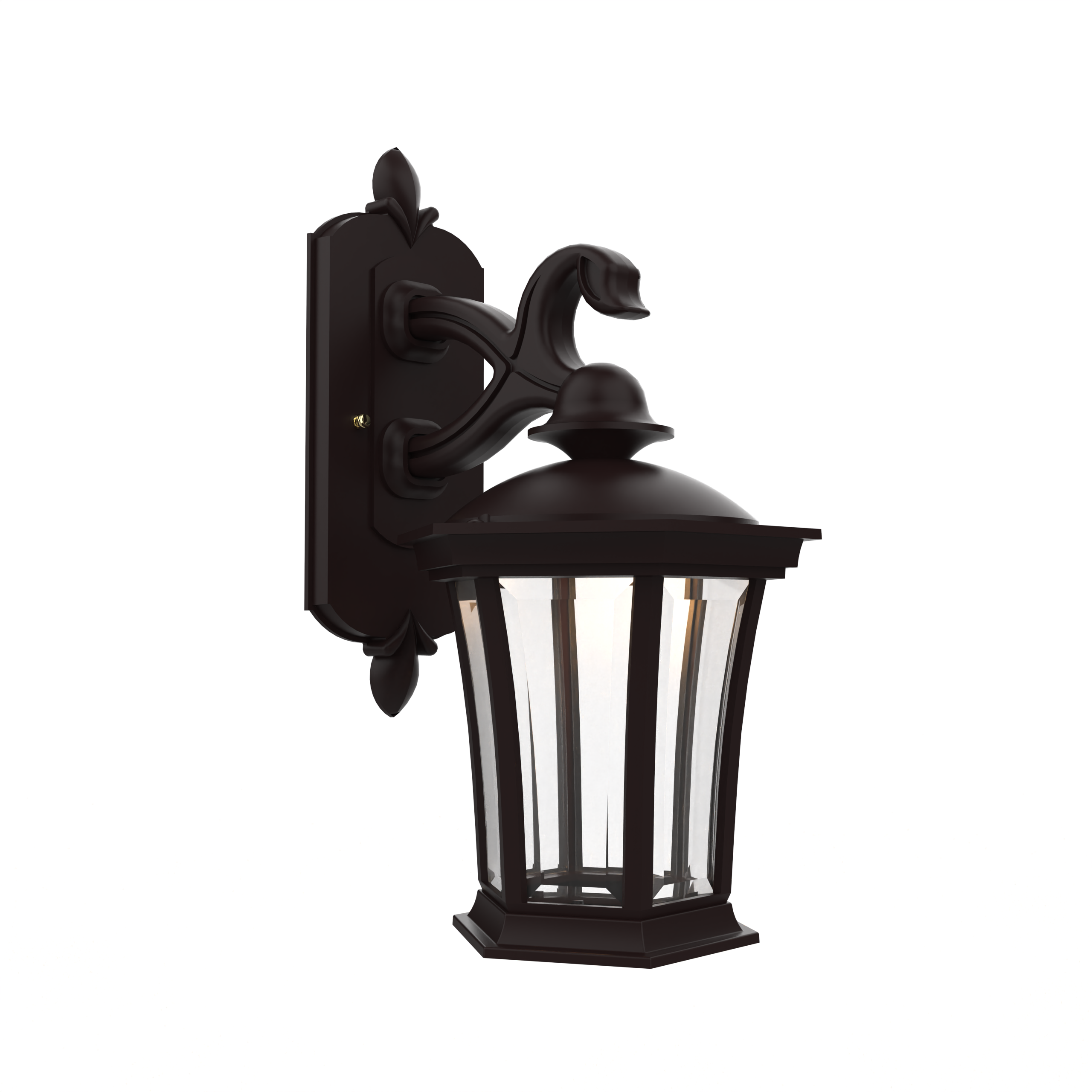 Westminster - Luminaire mural extérieur montage bras décoratif vers le bas fond ouvert format petit - 13511
