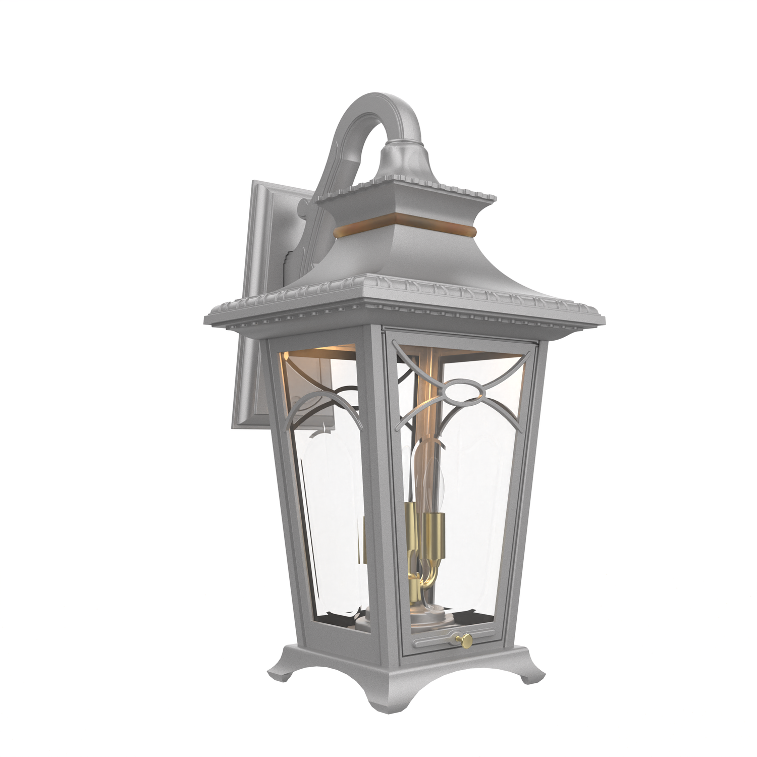 Bellissima - Luminaire mural extérieur montage bras décoratif vers le bas fond fermé format moyen - 20121