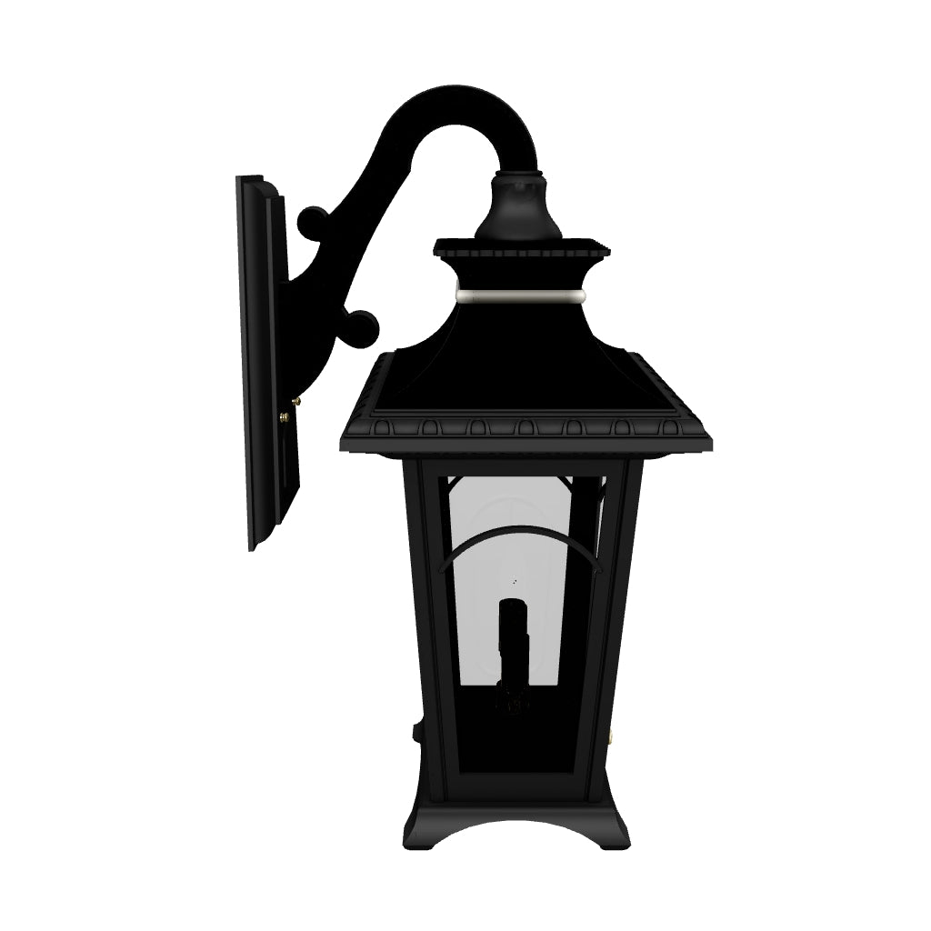 Bellissima - Luminaire mural extérieur montage bras décoratif vers le bas fond fermé format moyen - 20121