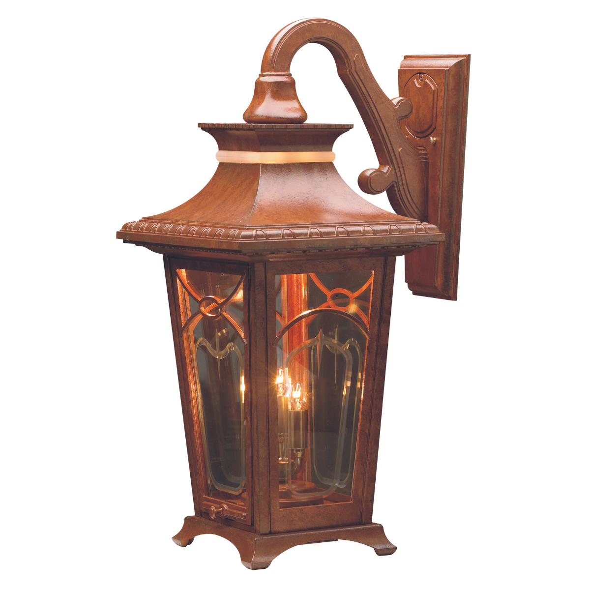 Bellissima - Luminaire mural extérieur montage bras décoratif vers le bas fond fermé format moyen - 20121