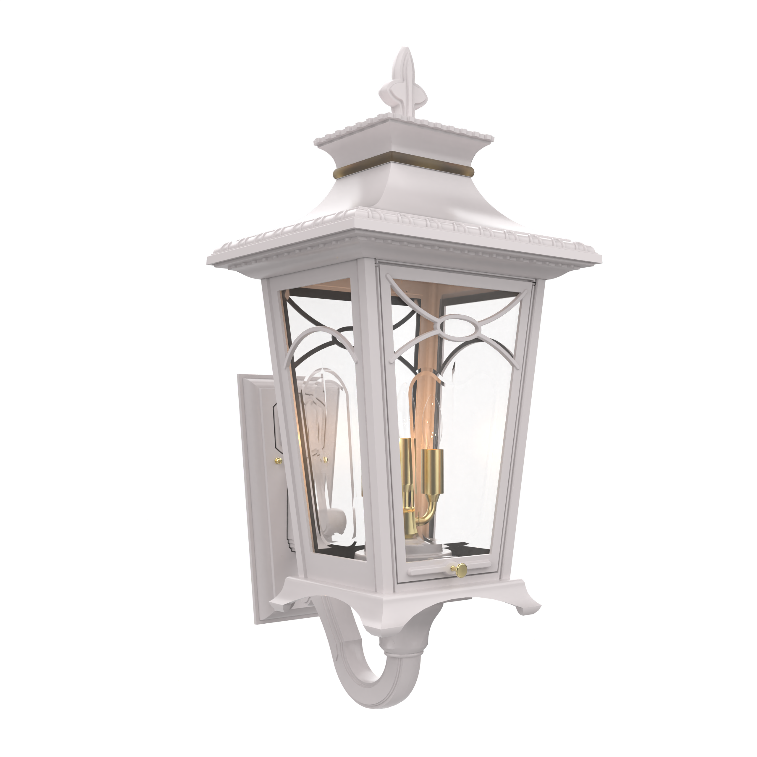 Bellissima - Luminaire mural extérieur montage bras décoratif vers le haut format moyen - 20124