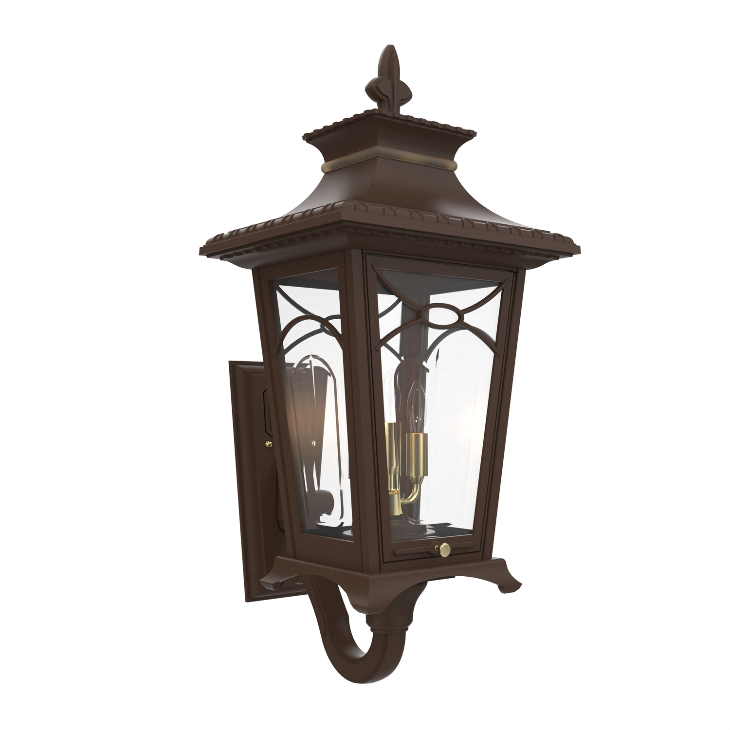 Bellissima - Luminaire mural extérieur montage bras décoratif vers le haut format moyen - 20124