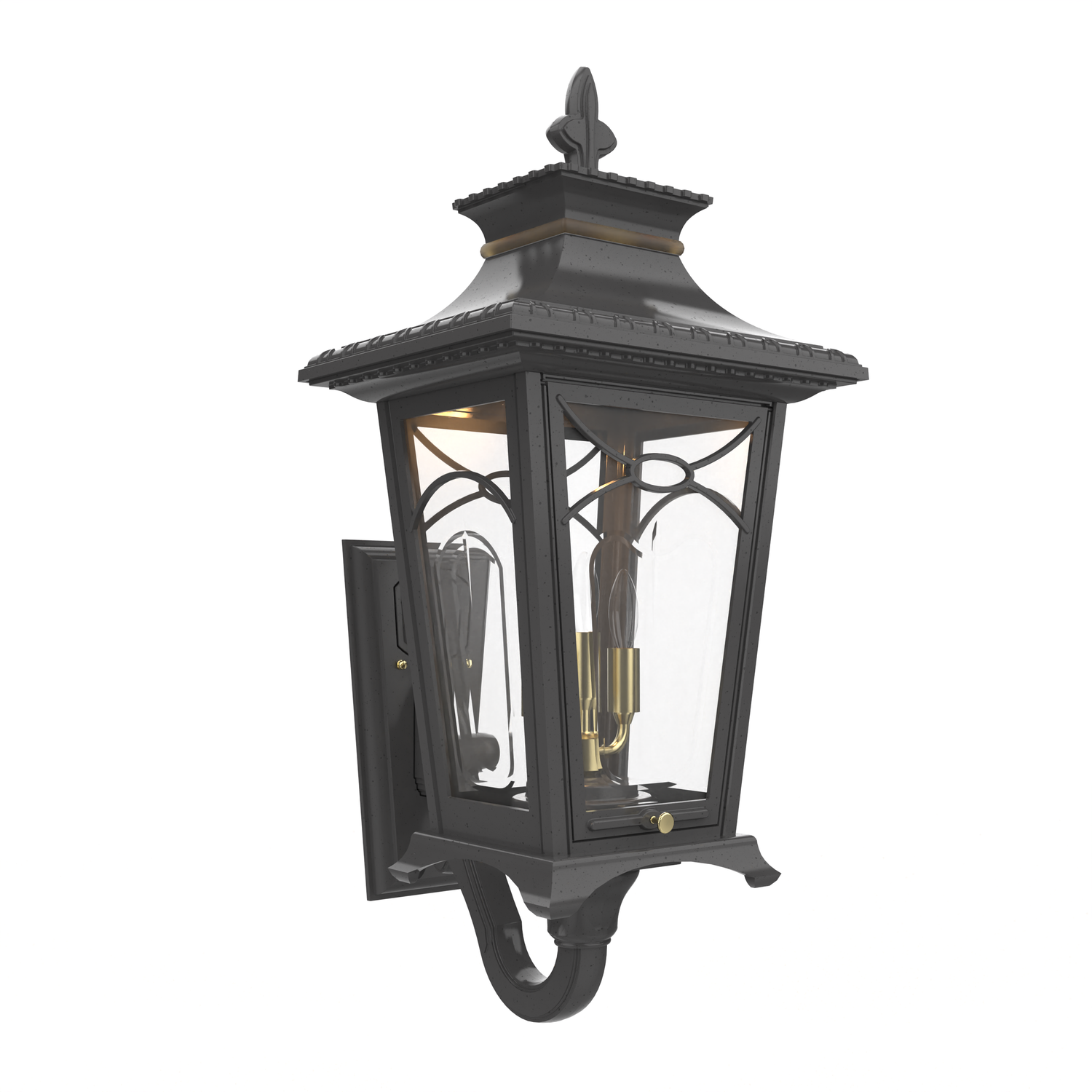 Bellissima - Luminaire mural extérieur montage bras décoratif vers le haut format moyen - 20124