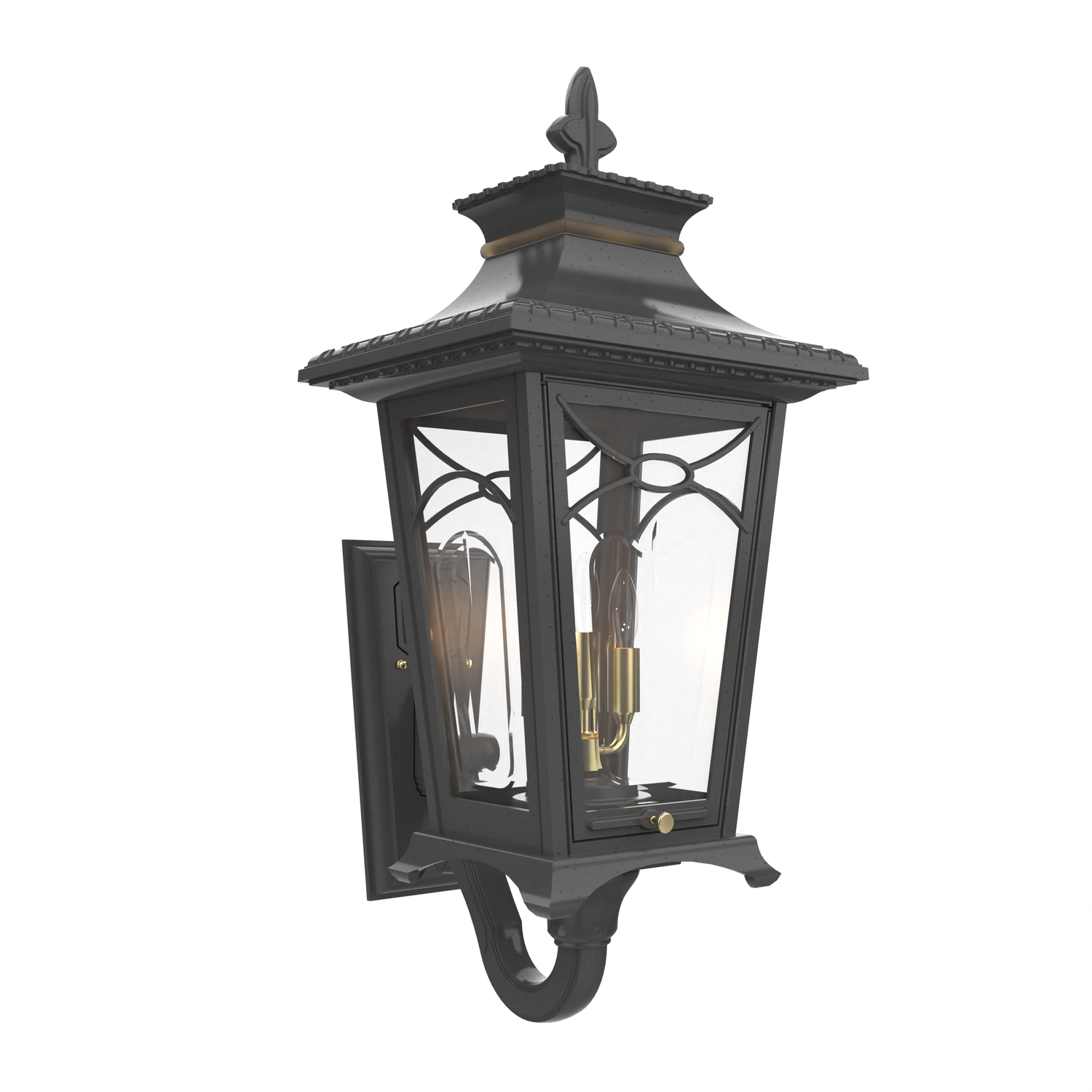 Bellissima - Luminaire mural extérieur montage bras décoratif vers le haut format moyen - 20124