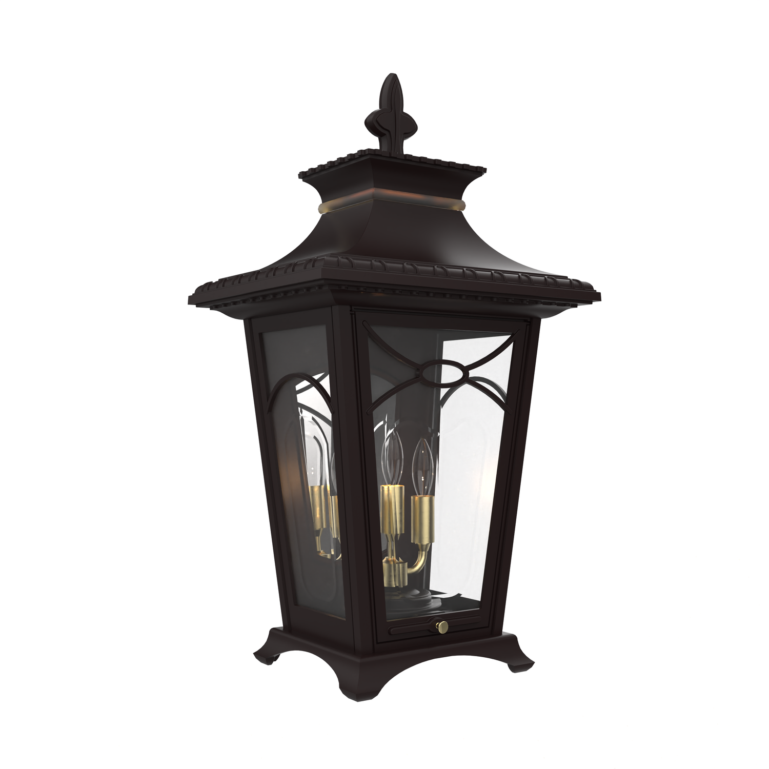 Bellissima - Luminaire mural extérieur montage vers le bas fond fermé format moyen - 20127