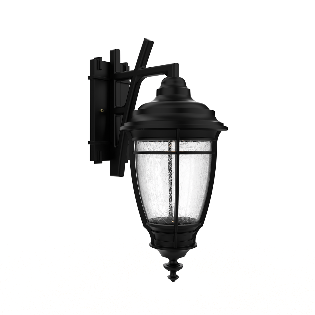 Portland - Luminaire mural extérieur montage bras décoratif vers le bas fond fermé format moyen - 20285