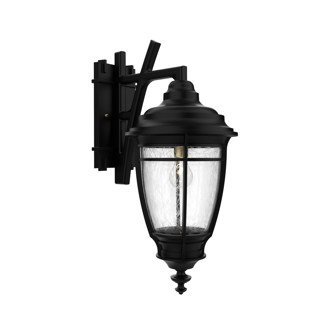 Portland - Luminaire mural extérieur montage bras décoratif vers le bas fond fermé format moyen - 20285