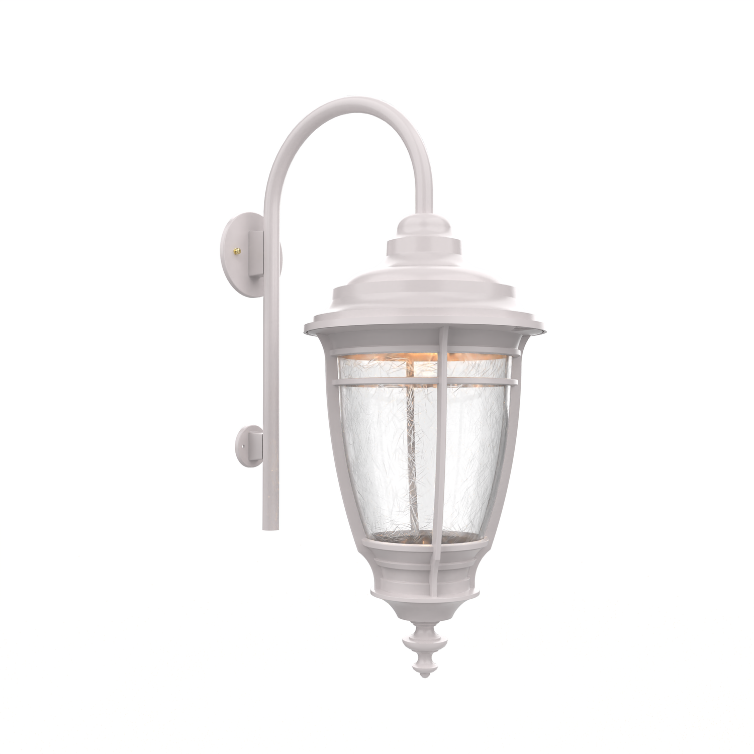 Portland - Luminaire mural extérieur montage avec canne vers le bas fond fermé format moyen - 20299