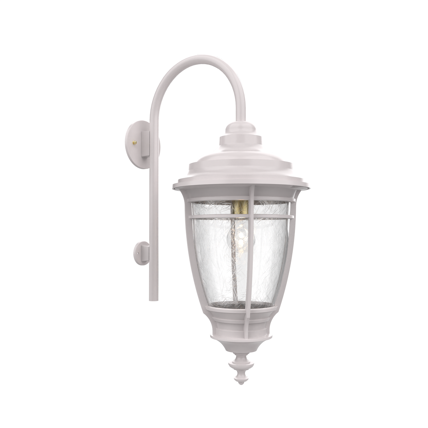 Portland - Luminaire mural extérieur montage avec canne vers le bas fond fermé format moyen - 20299