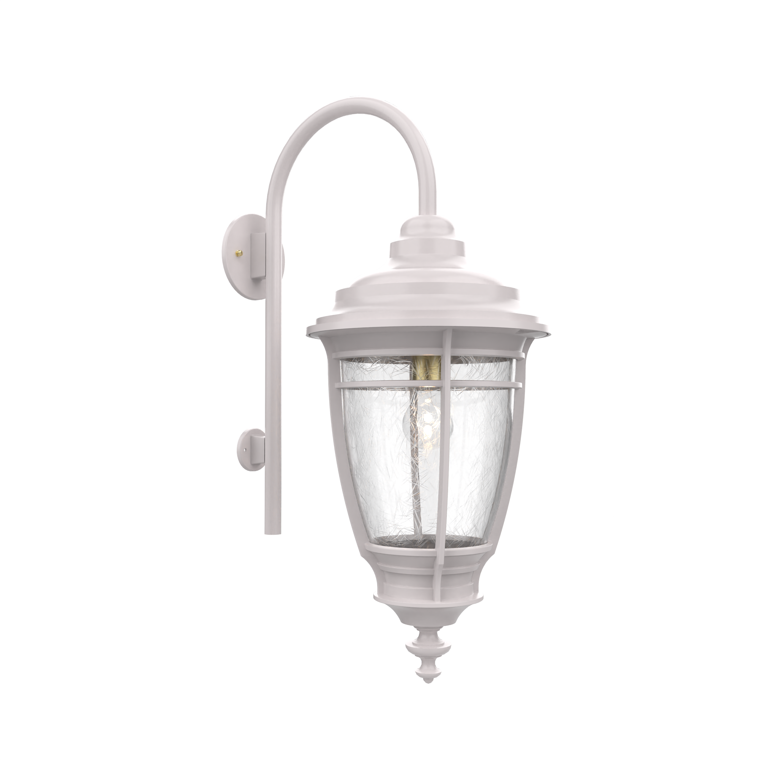 Portland - Luminaire mural extérieur montage avec canne vers le bas fond fermé format moyen - 20299