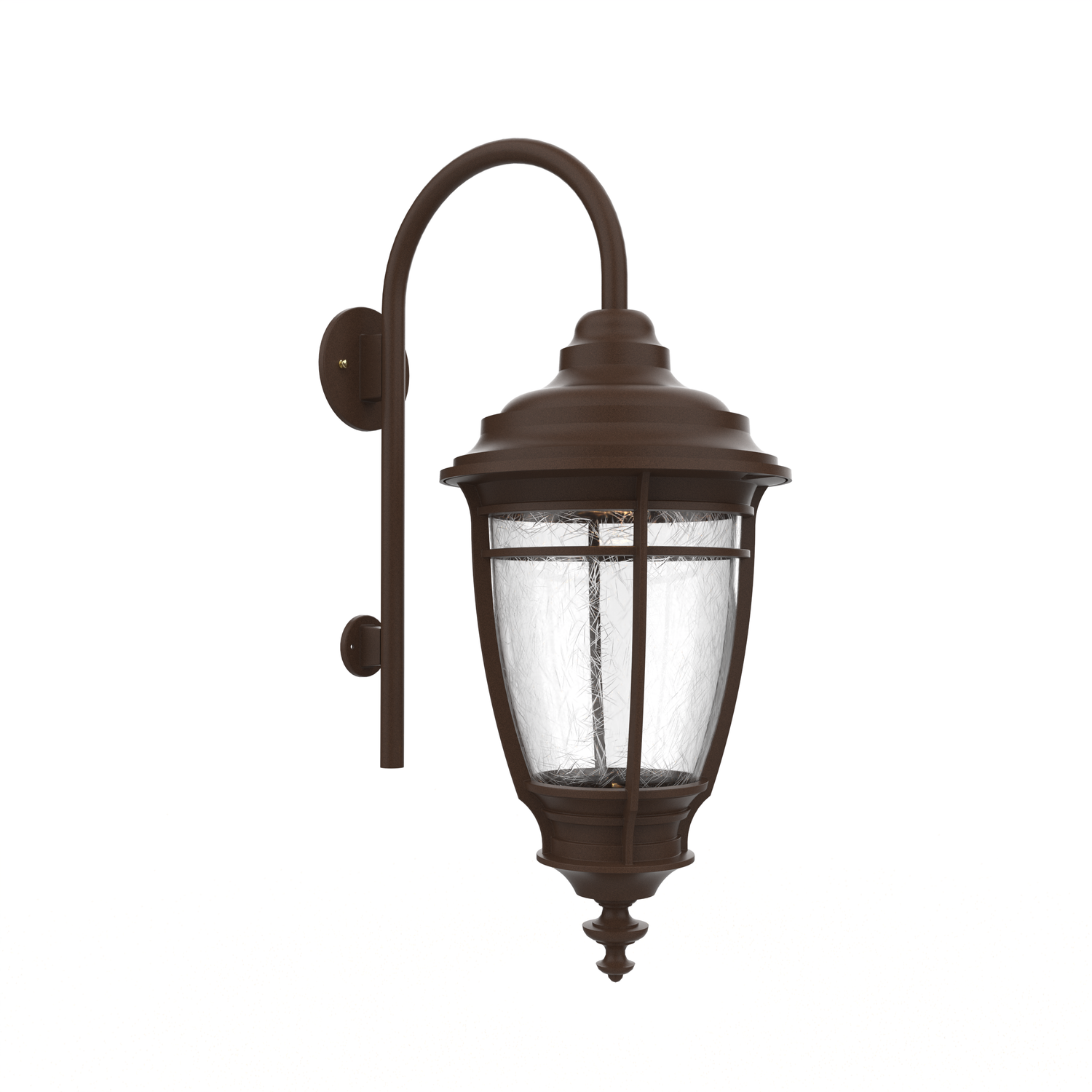 Portland - Luminaire mural extérieur montage avec canne vers le bas fond fermé format moyen - 20299