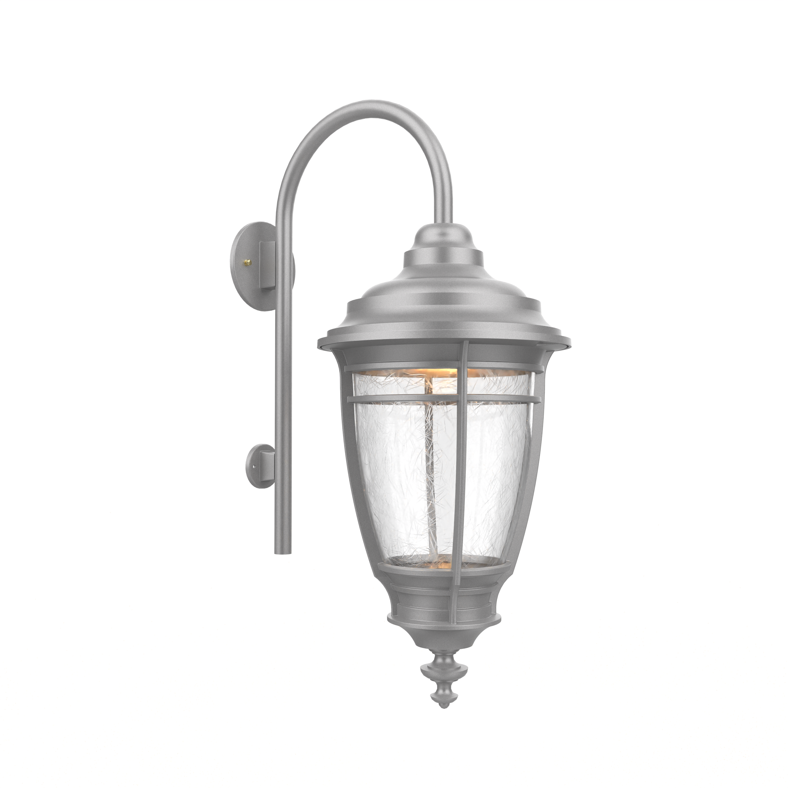 Portland - Luminaire mural extérieur montage avec canne vers le bas fond fermé format moyen - 20299