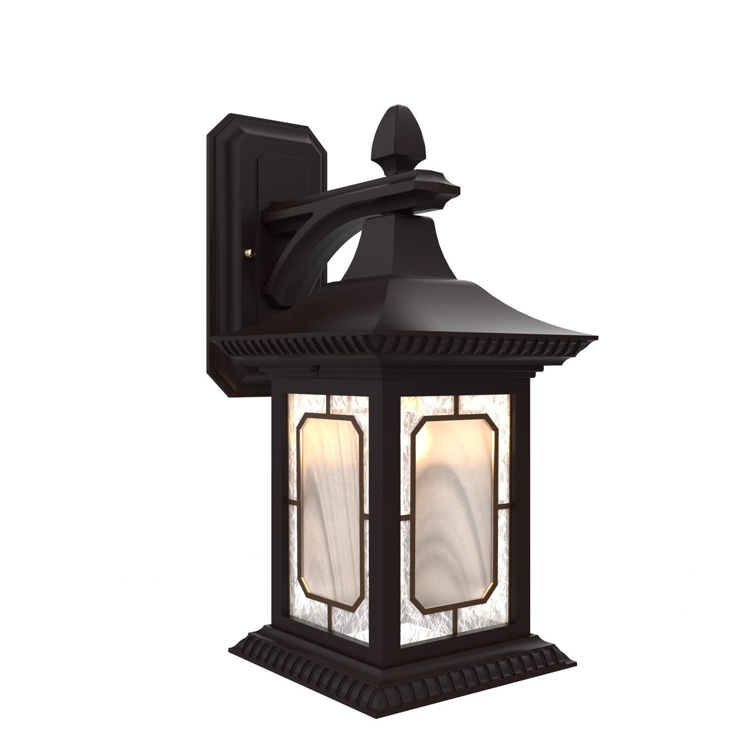 Salzburg - Luminaire mural extérieur montage vers le bas fond ouvert format moyen - 20816