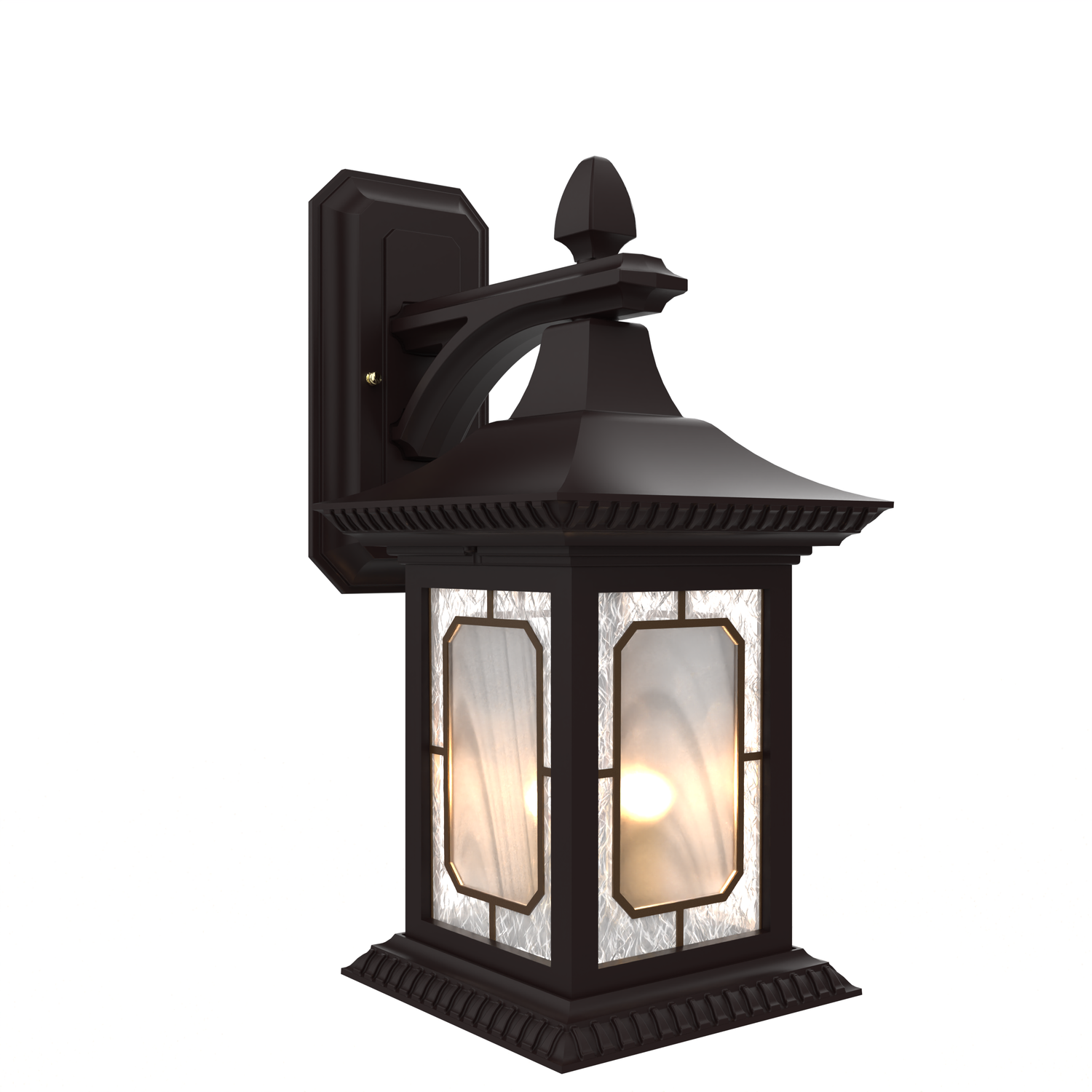 Salzburg - Luminaire mural extérieur montage vers le bas fond ouvert format moyen - 20816