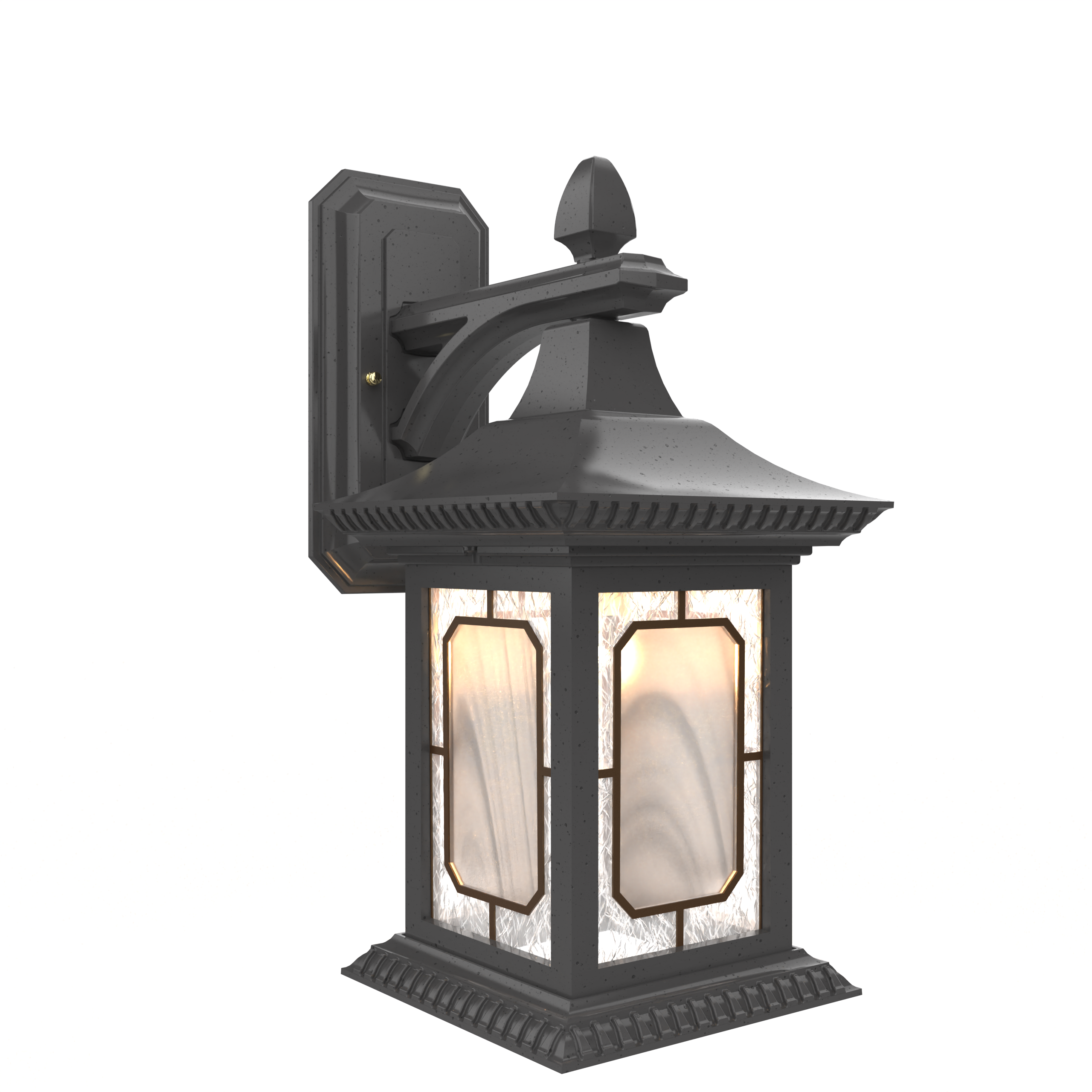 Salzburg - Luminaire mural extérieur montage vers le bas fond ouvert format moyen - 20816