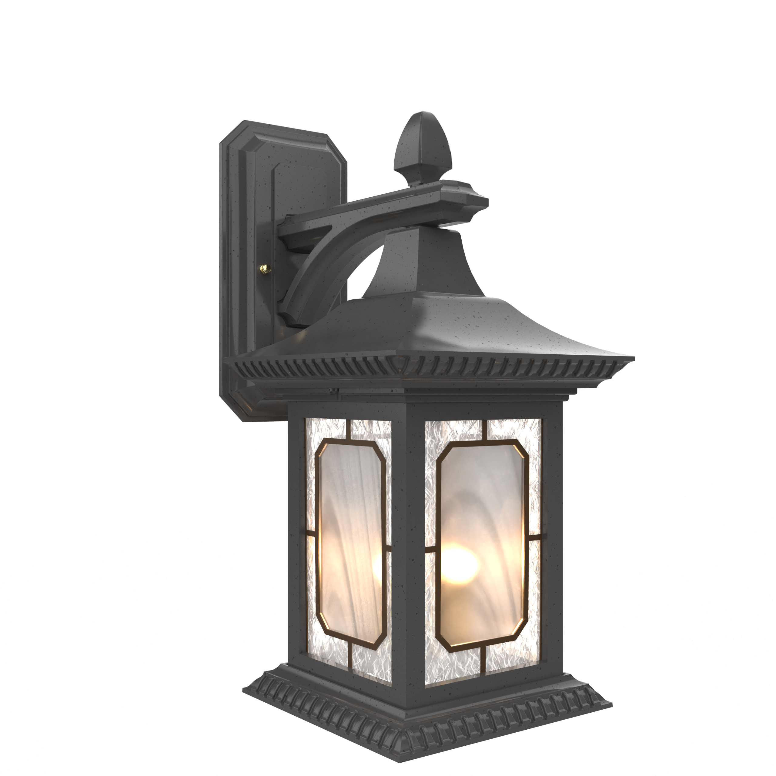 Salzburg - Luminaire mural extérieur montage vers le bas fond ouvert format moyen - 20816