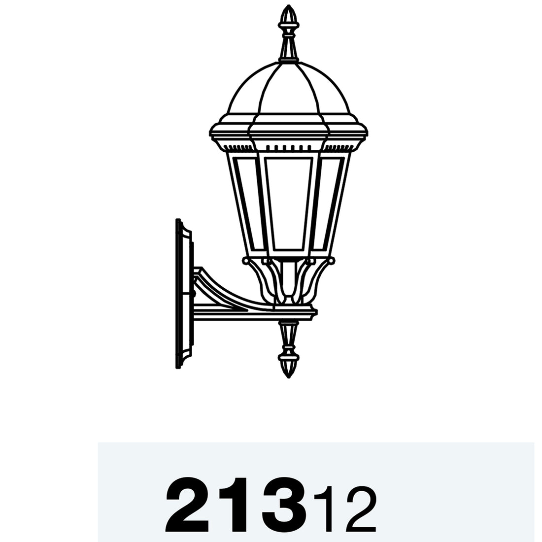 Sturbridge - Luminaire mural extérieur montage vers le haut format moyen - 21312