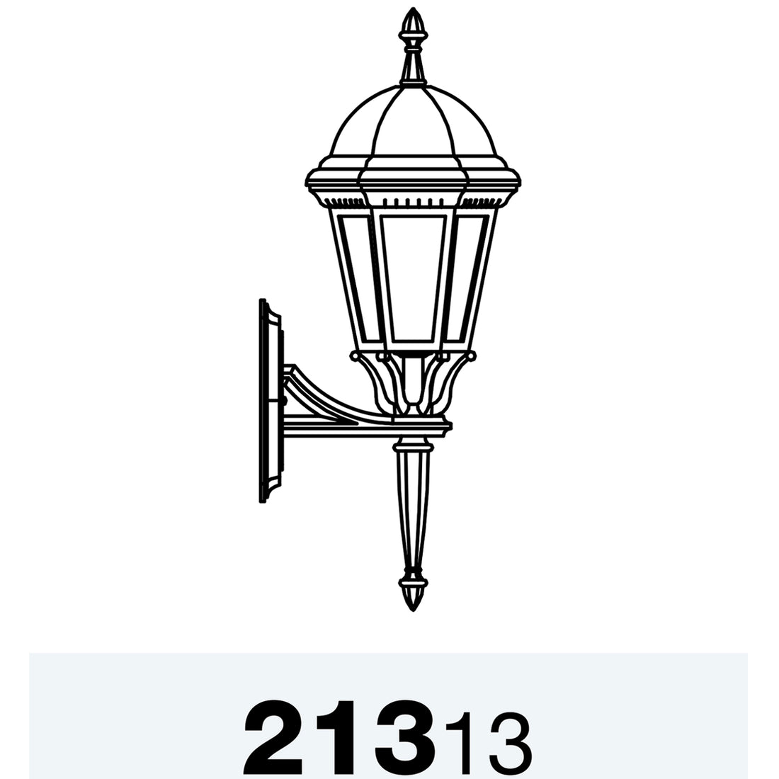 Sturbridge - Luminaire mural extérieur montage vers le haut avec faiteau format moyen - 21313