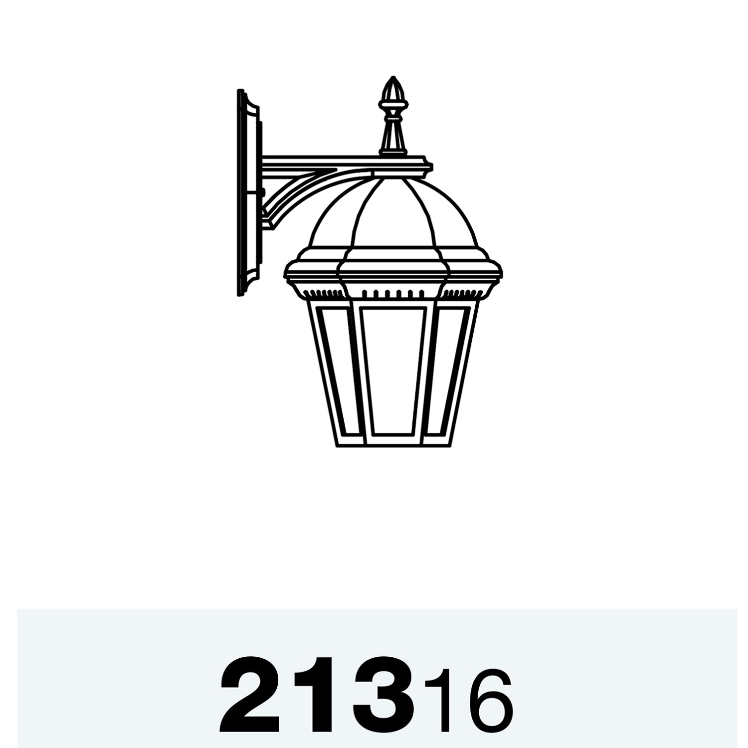 Sturbridge - Luminaire mural extérieur montage vers le bas fond ouvert format moyen - 21316