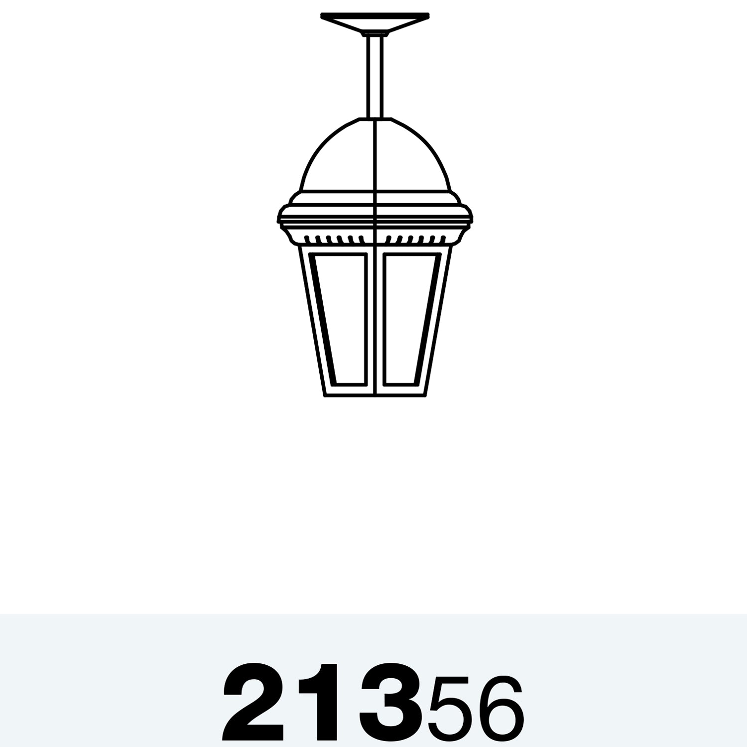 Sturbridge - Montage au plafond sur tige format moyen - 21356