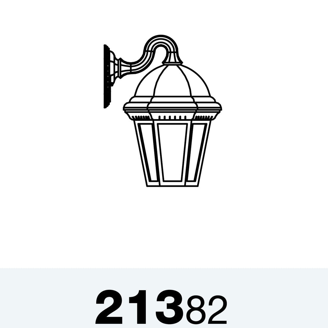 Sturbridge - Luminaire mural extérieur montage vers le bas fond ouvert format moyen - 21382