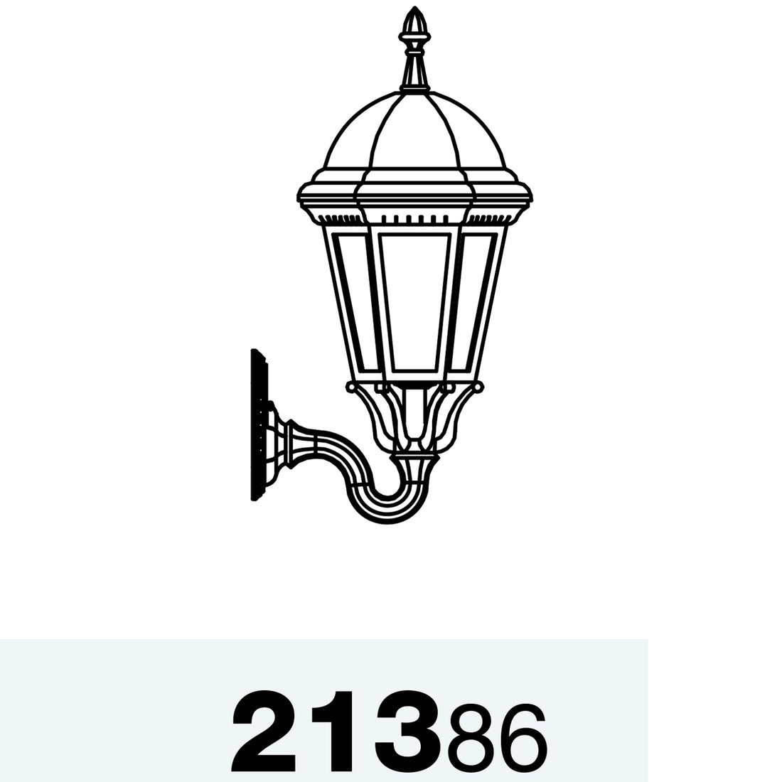 Sturbridge - Luminaire mural extérieur montage vers le haut format moyen - 21386