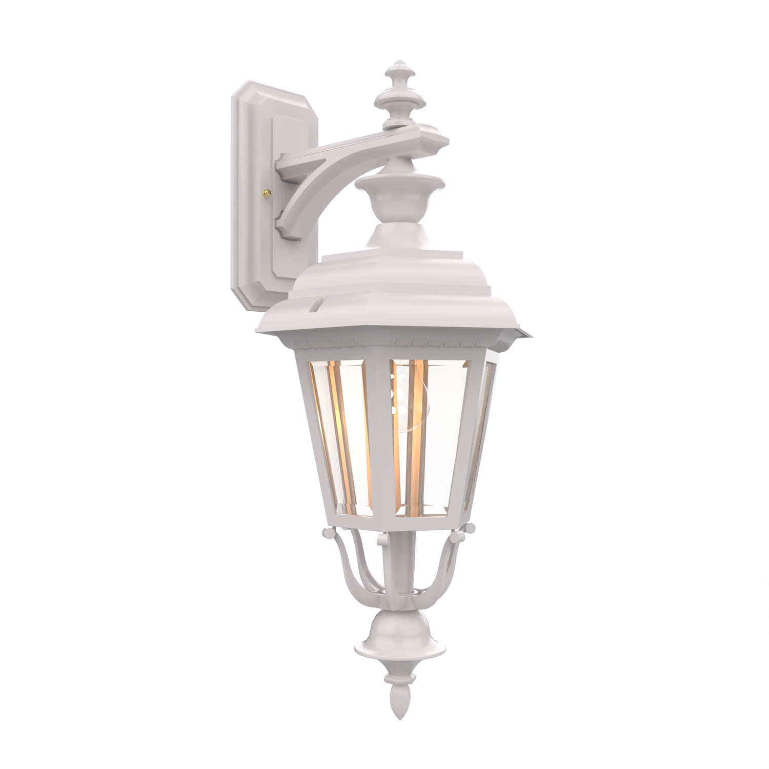 Jamestown - Luminaire mural extérieur montage vers le bas fond fermé format moyen - 21418