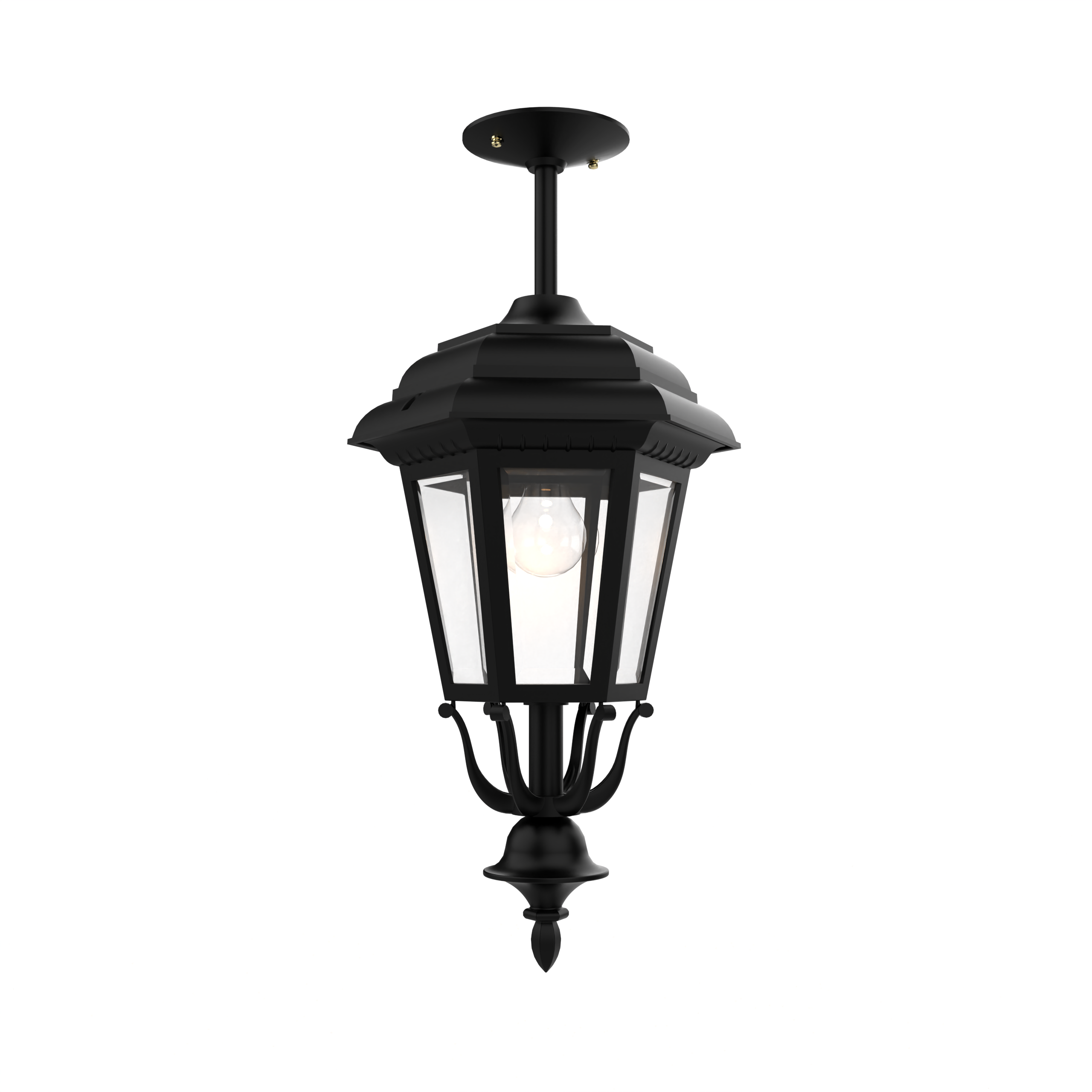 Jamestown - Montage au plafond sur tige fond fermé format moyen - 21457