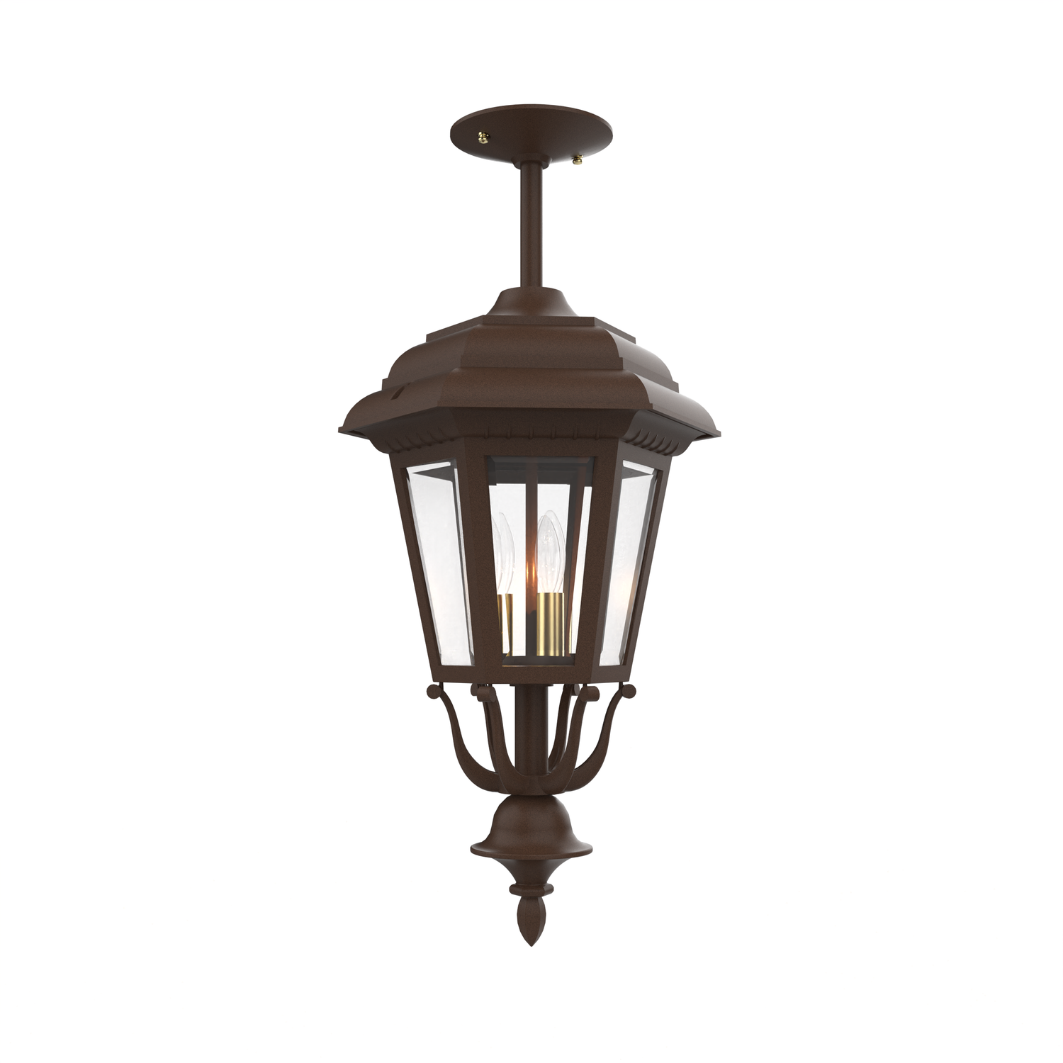 Jamestown - Montage au plafond sur tige fond fermé format moyen - 21457