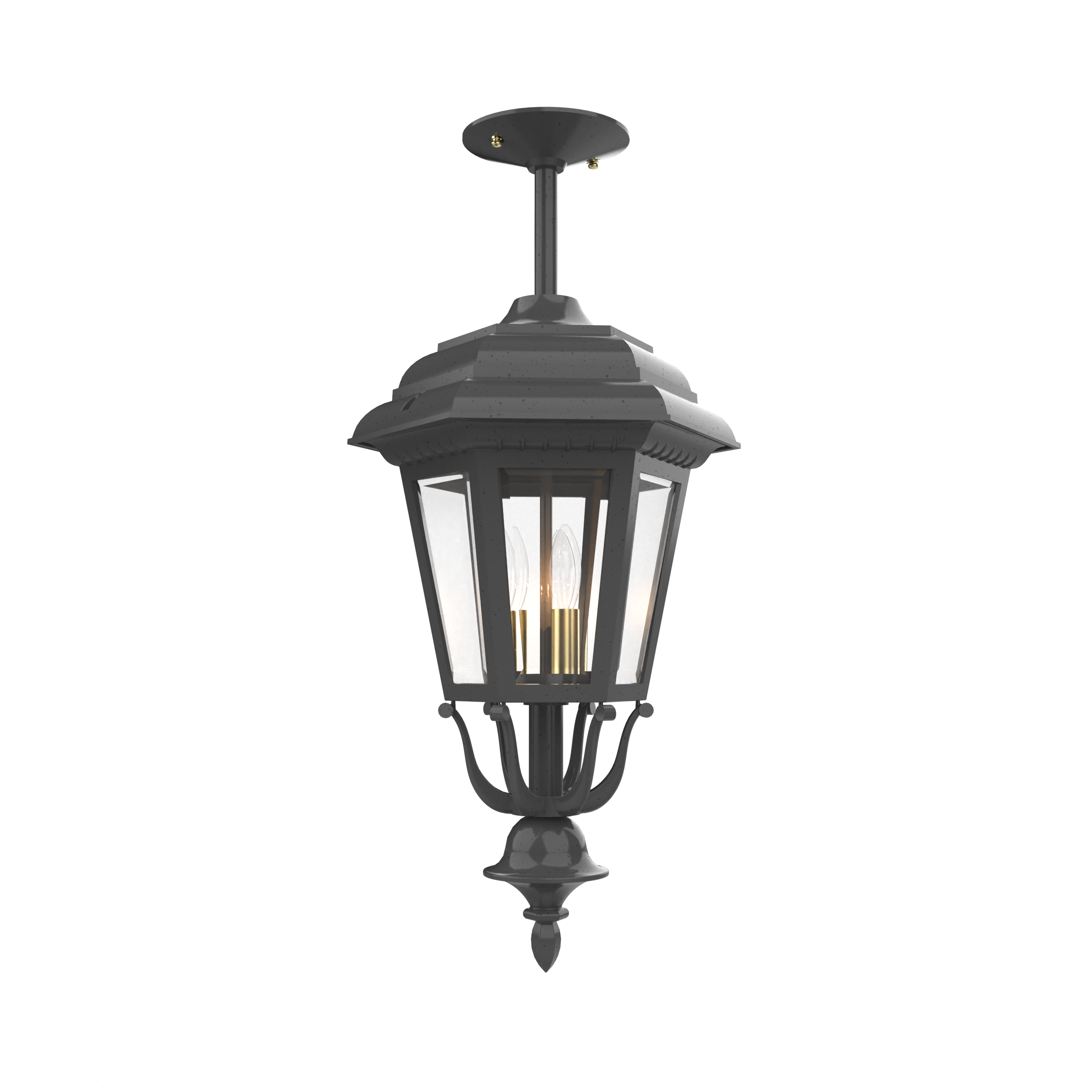 Jamestown - Montage au plafond sur tige fond fermé format moyen - 21457