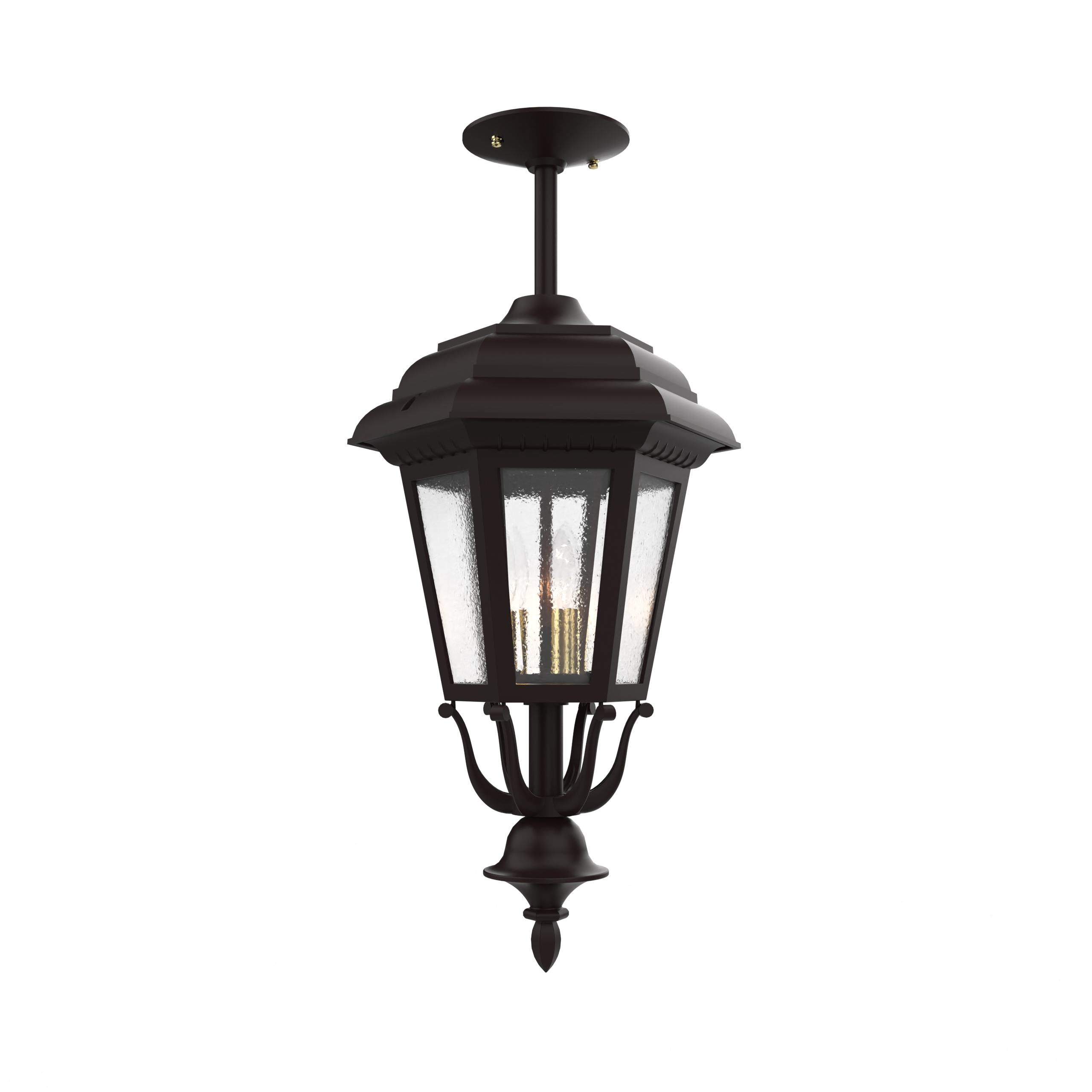 Jamestown - Montage au plafond sur tige fond fermé format moyen - 21457