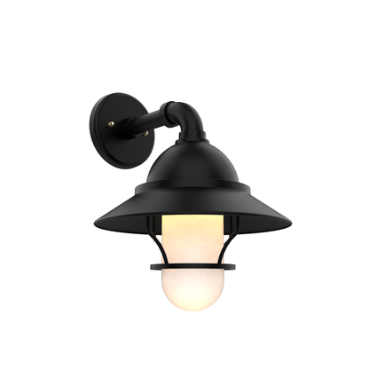 San Francisco - Luminaire mural extérieur montage vers le bas avec globe et grille format moyen - 22221