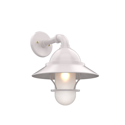 San Francisco - Luminaire mural extérieur montage vers le bas avec globe et grille format moyen - 22221