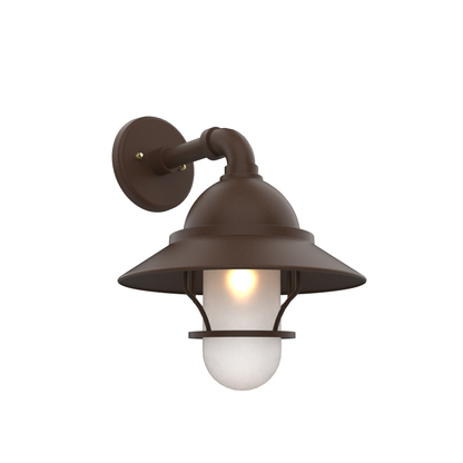 San Francisco - Luminaire mural extérieur montage vers le bas avec globe et grille format moyen - 22221