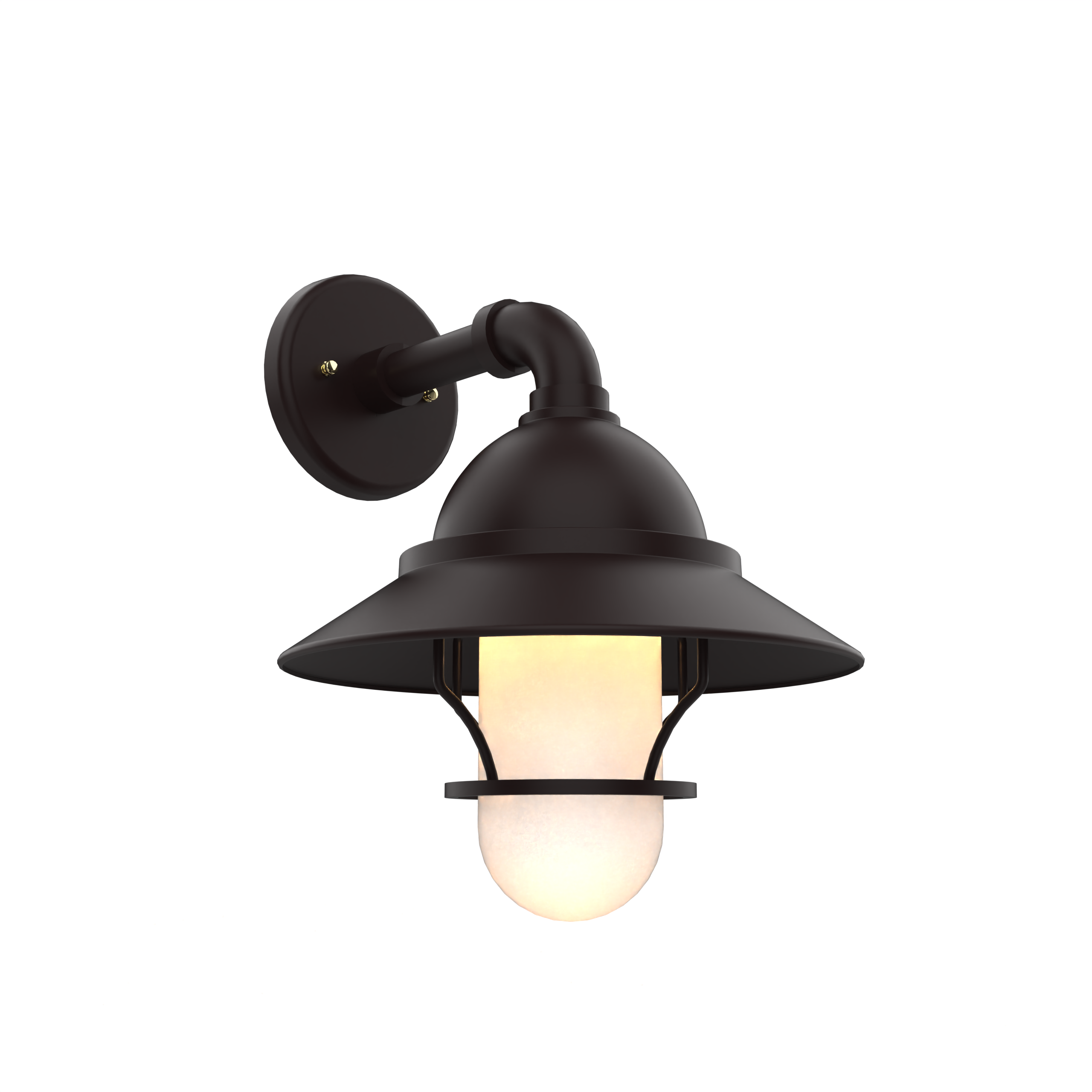 San Francisco - Luminaire mural extérieur montage vers le bas avec globe et grille format moyen - 22221