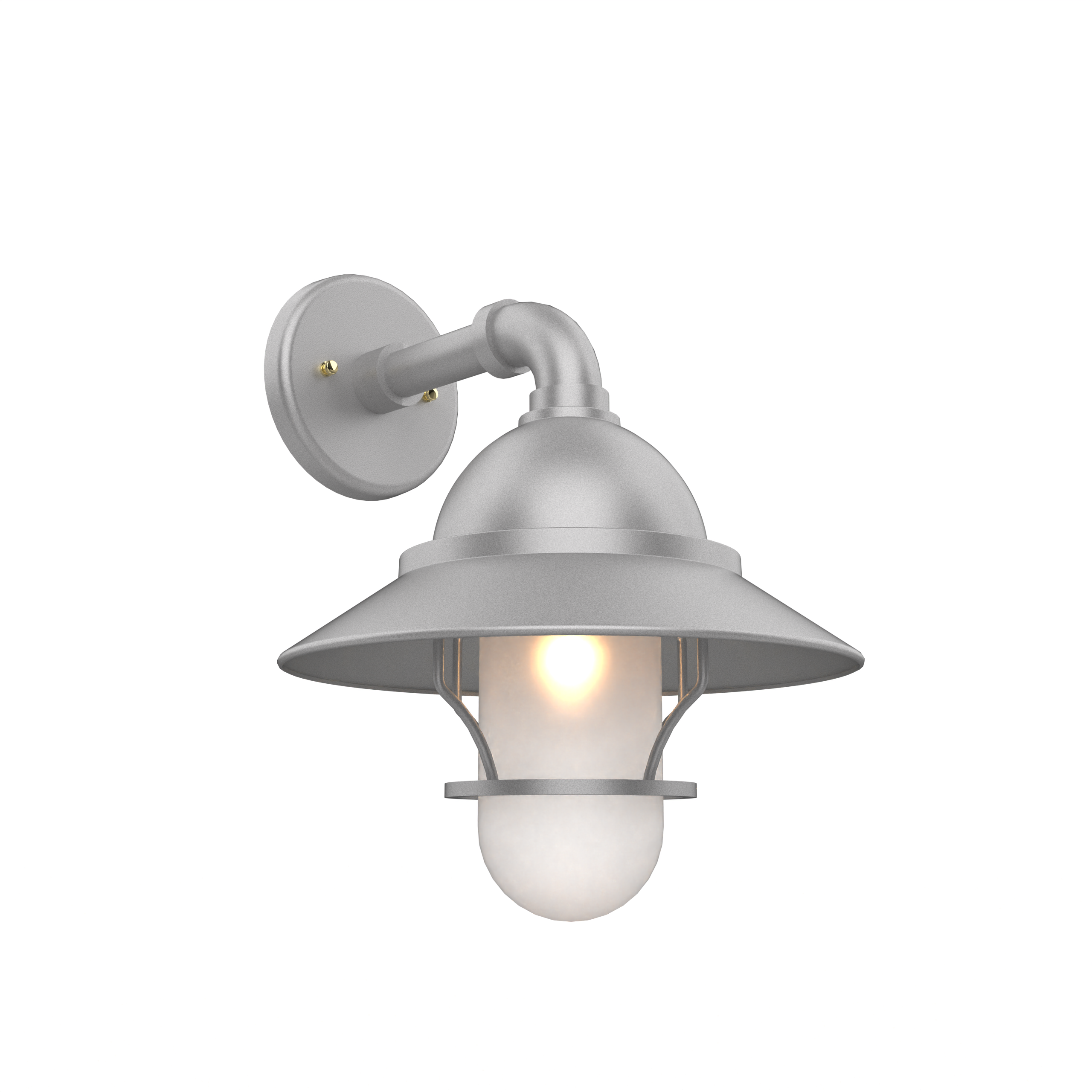 San Francisco - Luminaire mural extérieur montage vers le bas avec globe et grille format moyen - 22221