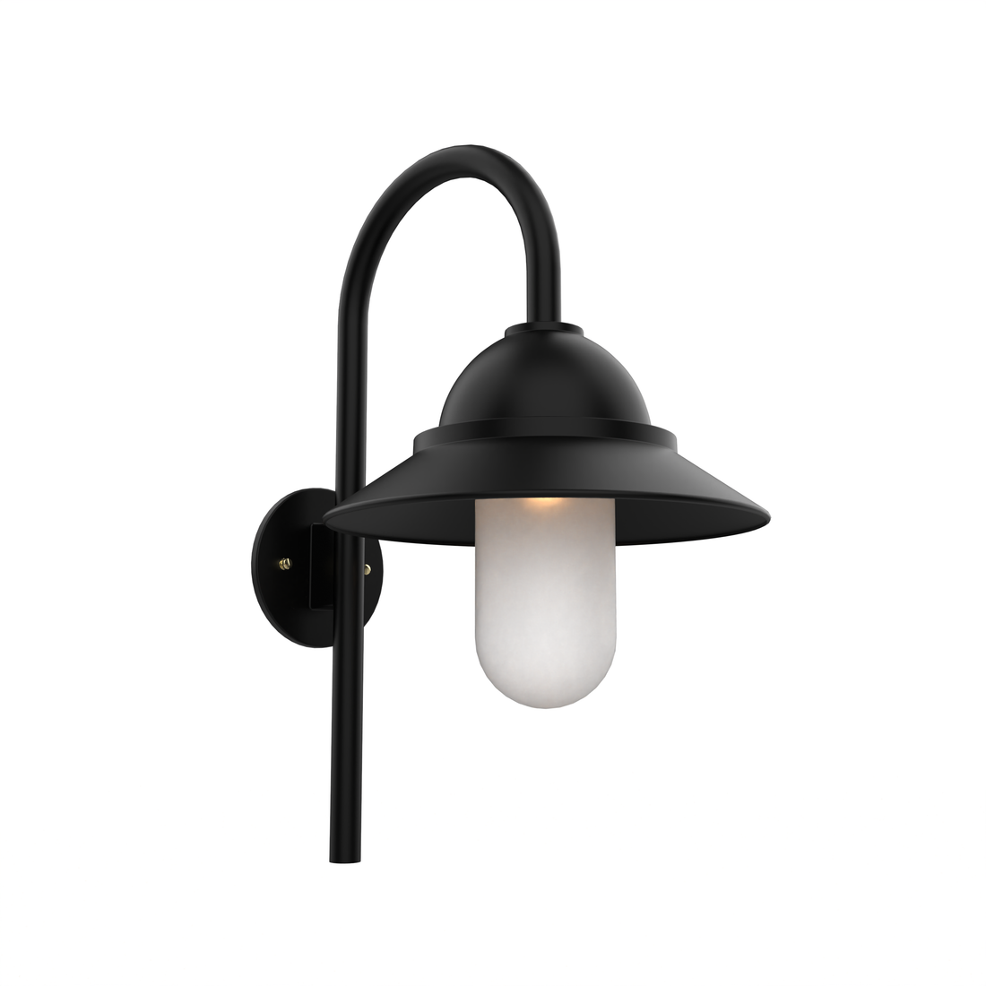 San Francisco - Luminaire mural extérieur montage vers le bas sur canne avec globe format moyen - 22399