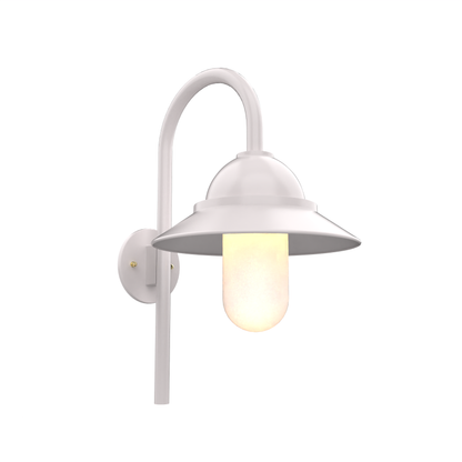 San Francisco - Luminaire mural extérieur montage vers le bas sur canne avec globe format moyen - 22399