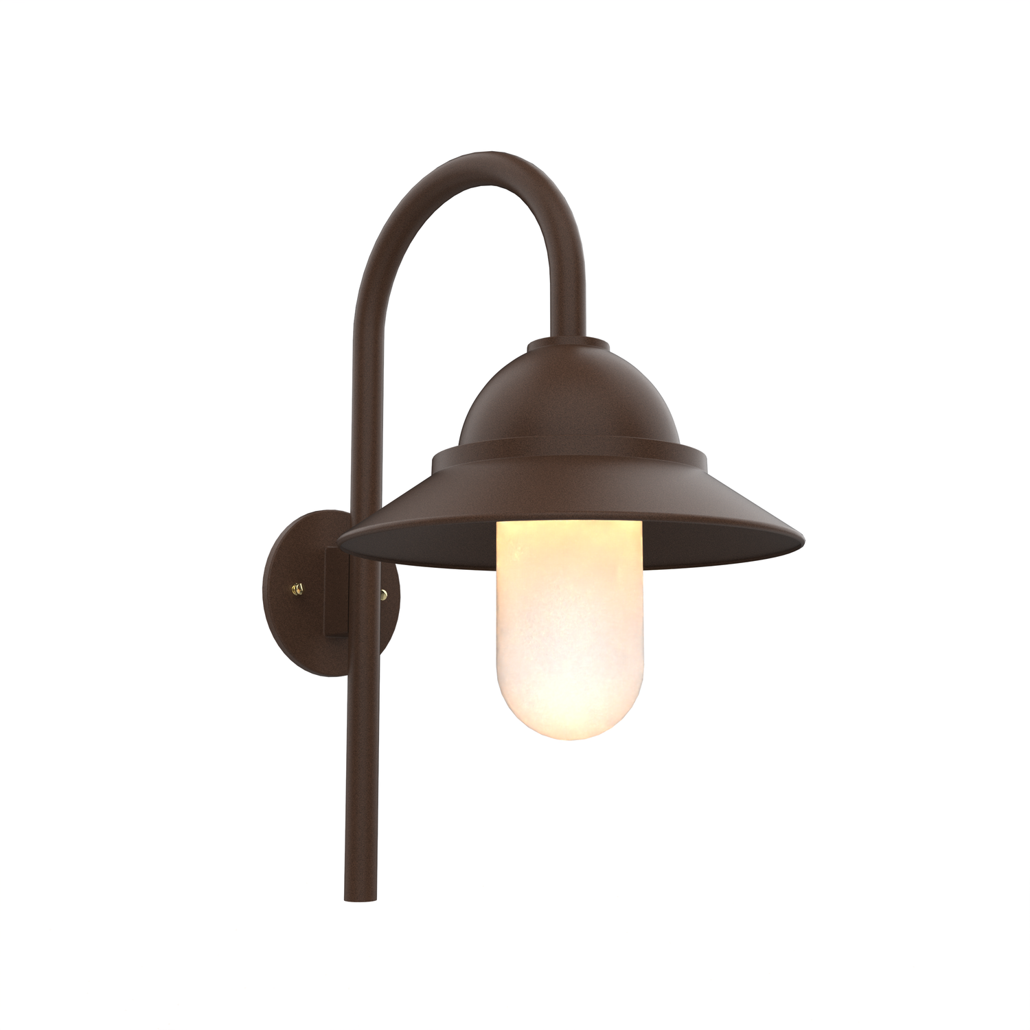 San Francisco - Luminaire mural extérieur montage vers le bas sur canne avec globe format moyen - 22399