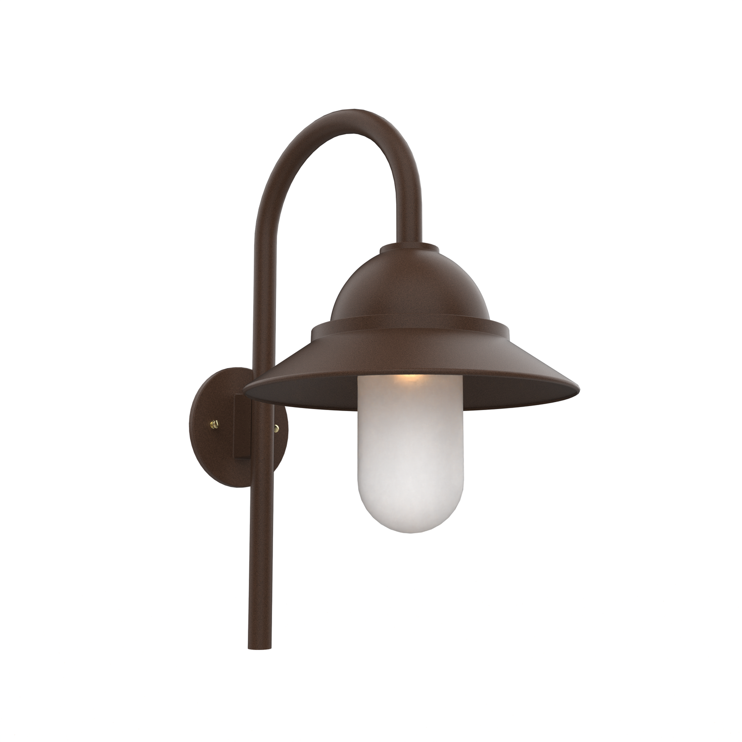 San Francisco - Luminaire mural extérieur montage vers le bas sur canne avec globe format moyen - 22399