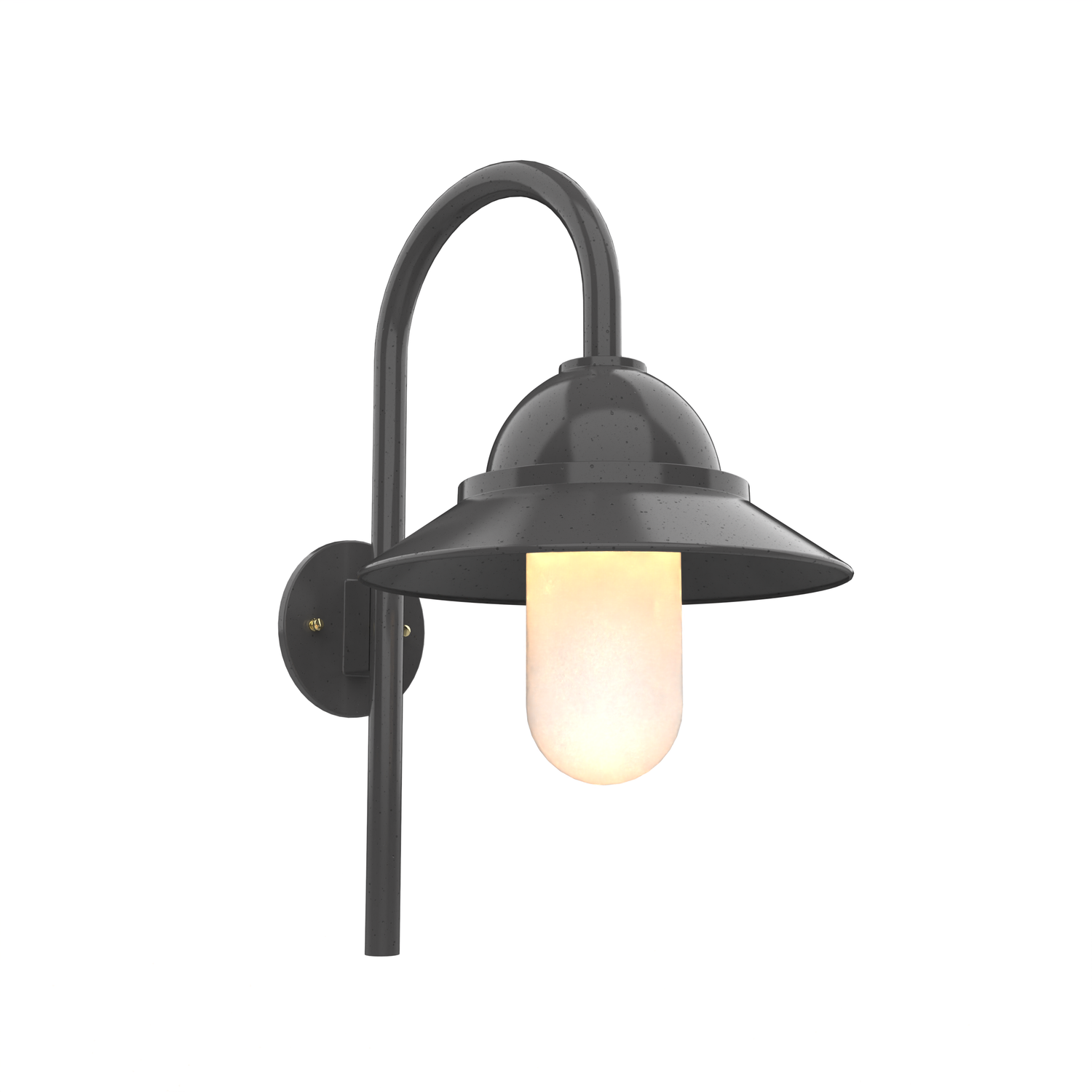 San Francisco - Luminaire mural extérieur montage vers le bas sur canne avec globe format moyen - 22399