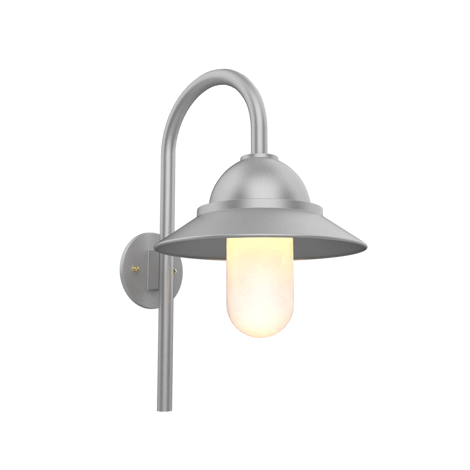 San Francisco - Luminaire mural extérieur montage vers le bas sur canne avec globe format moyen - 22399