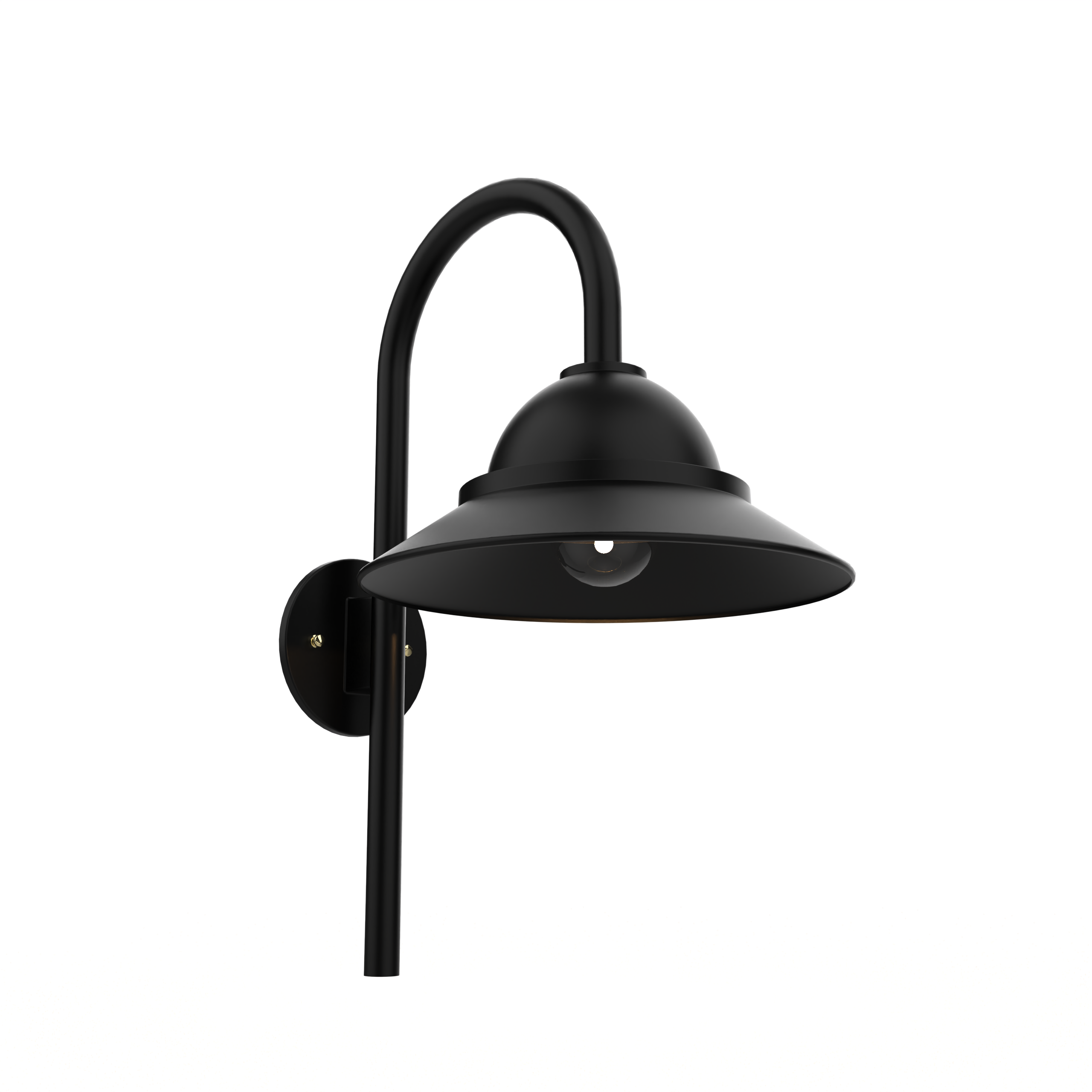 San Francisco - Luminaire mural extérieur montage vers le bas sur canne fond ouvert format moyen - 22499