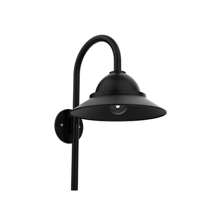 San Francisco - Luminaire mural extérieur montage vers le bas sur canne fond ouvert format moyen - 22499