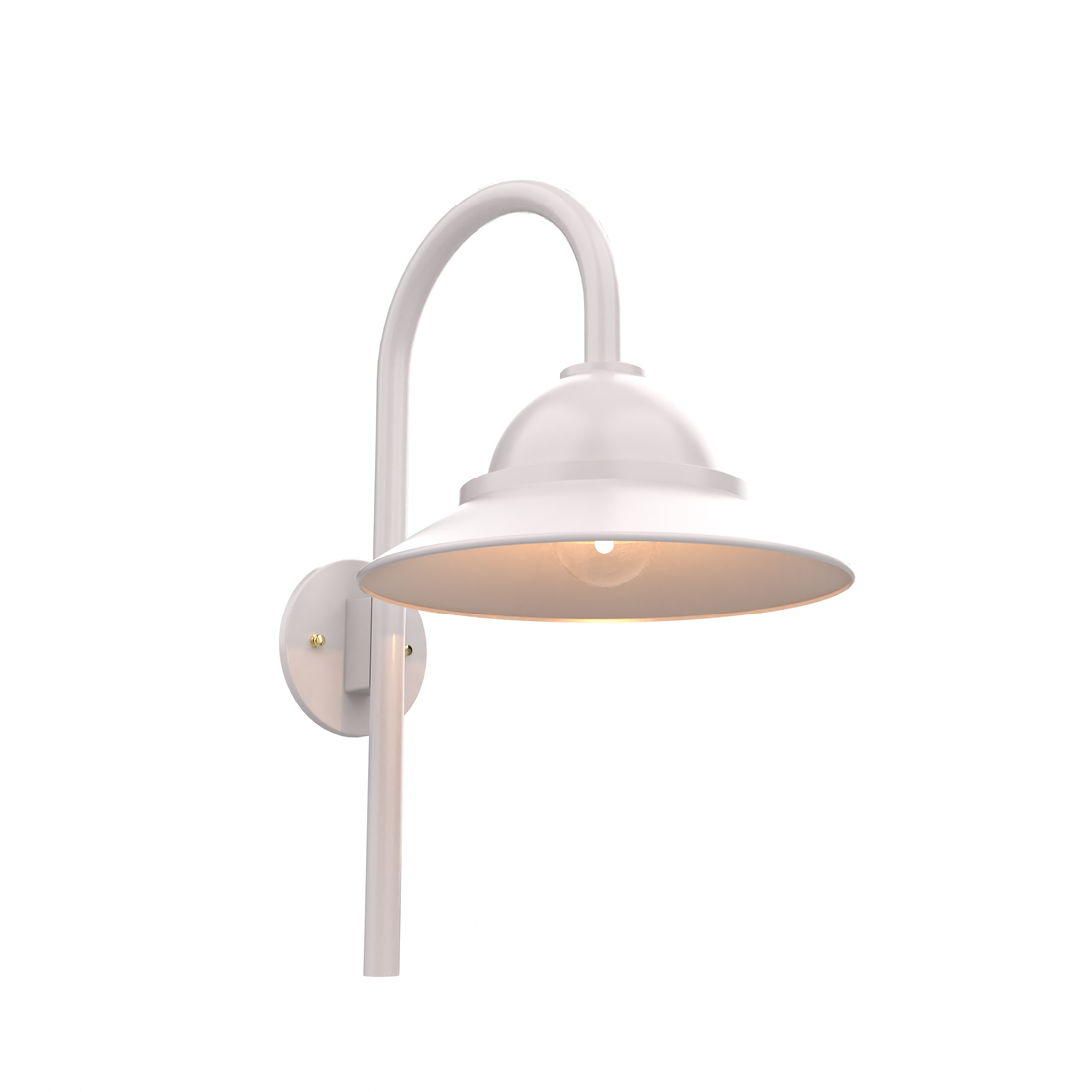 San Francisco - Luminaire mural extérieur montage vers le bas sur canne fond ouvert format moyen - 22499