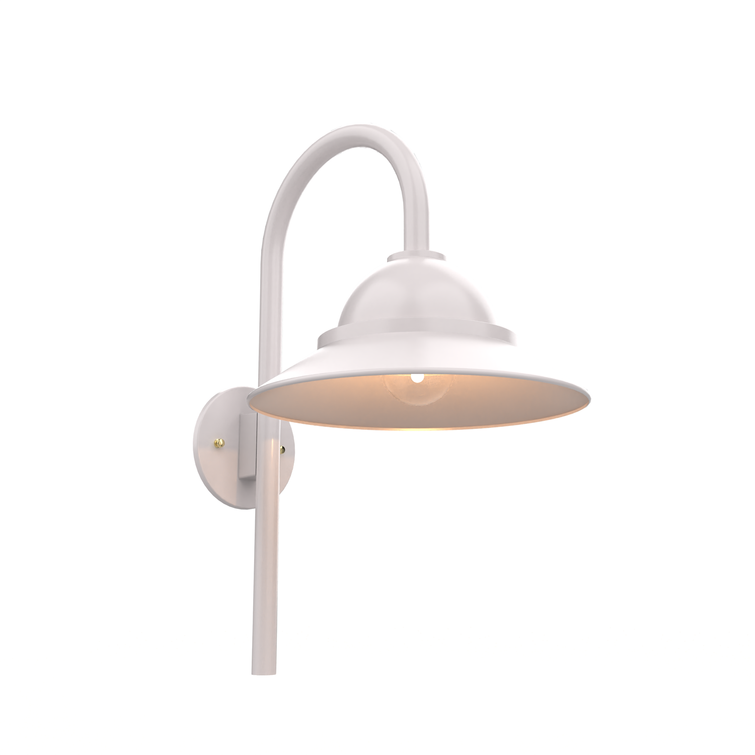 San Francisco - Luminaire mural extérieur montage vers le bas sur canne fond ouvert format moyen - 22499