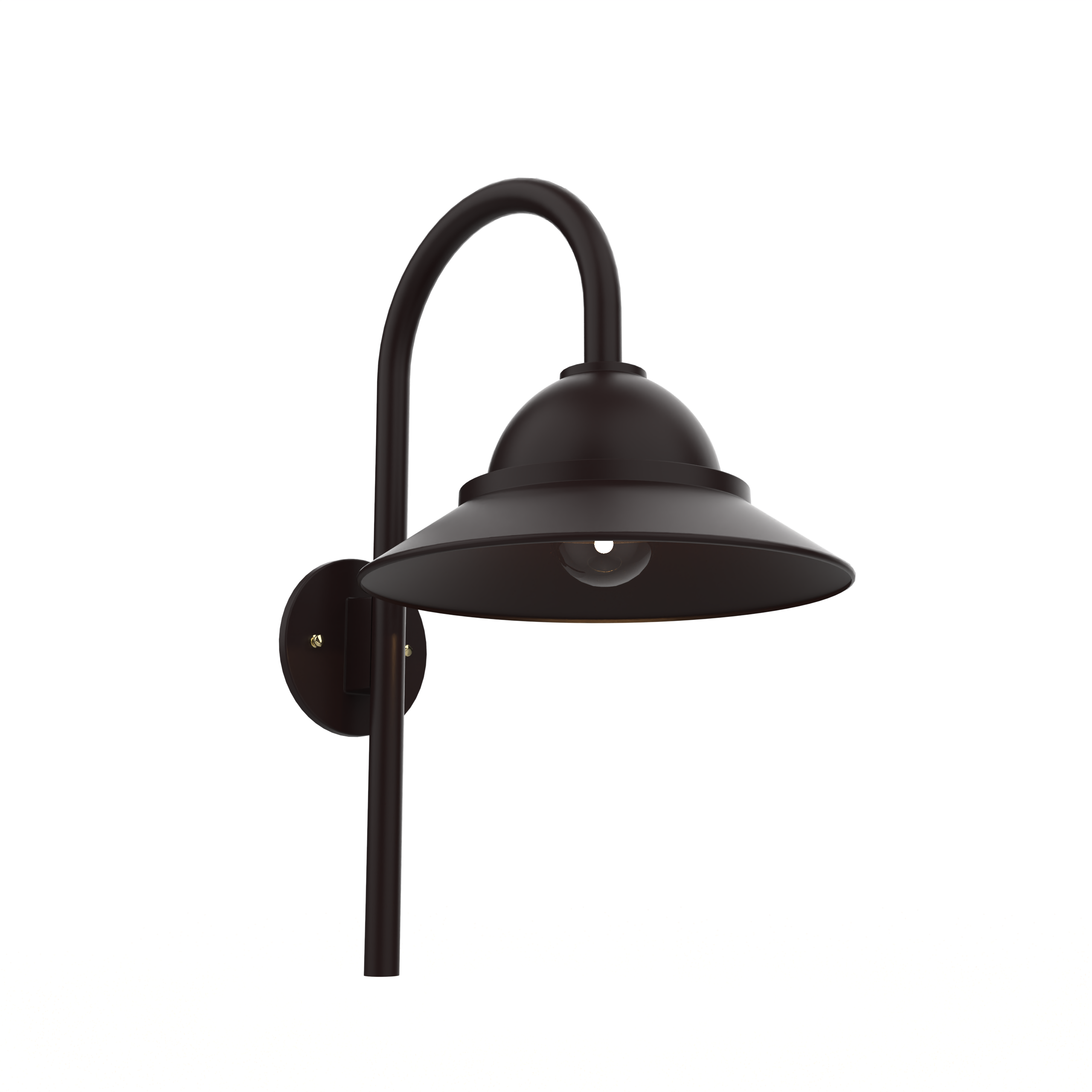 San Francisco - Luminaire mural extérieur montage vers le bas sur canne fond ouvert format moyen - 22499